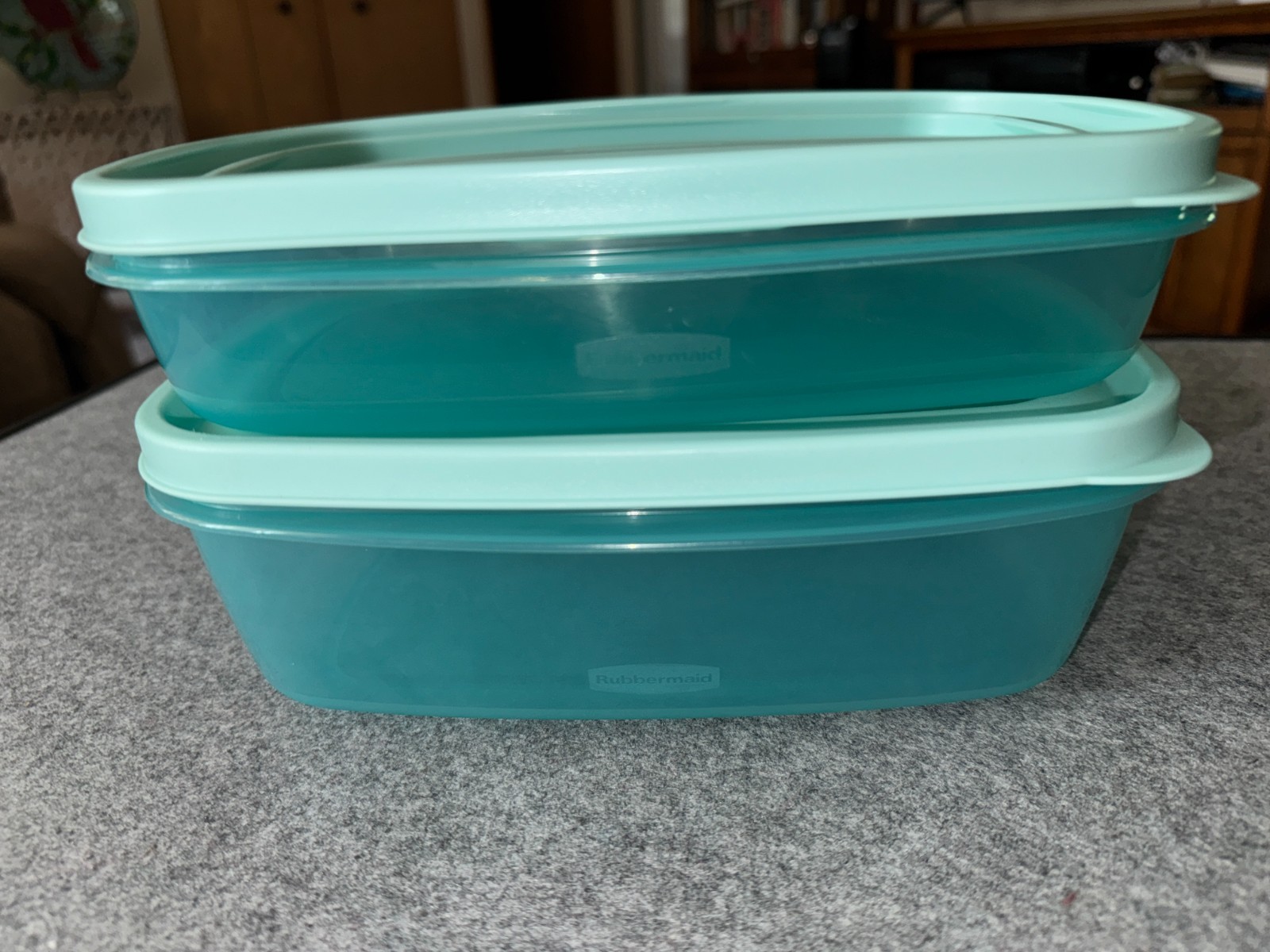 2X Rubbermaid 5.5 & 8.5 Cup Easy Find Lid Food Storage Container Teal