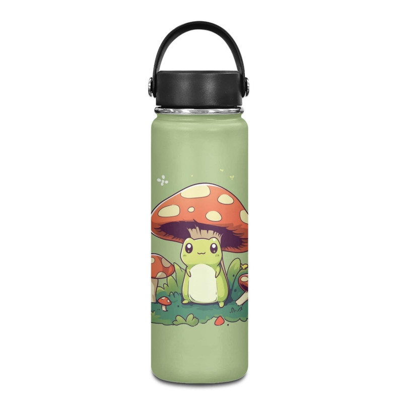 Zuxongsy Frog Kids 4-6/6-8 Stainless Steel Insulated Water Bottle Mushroom 20