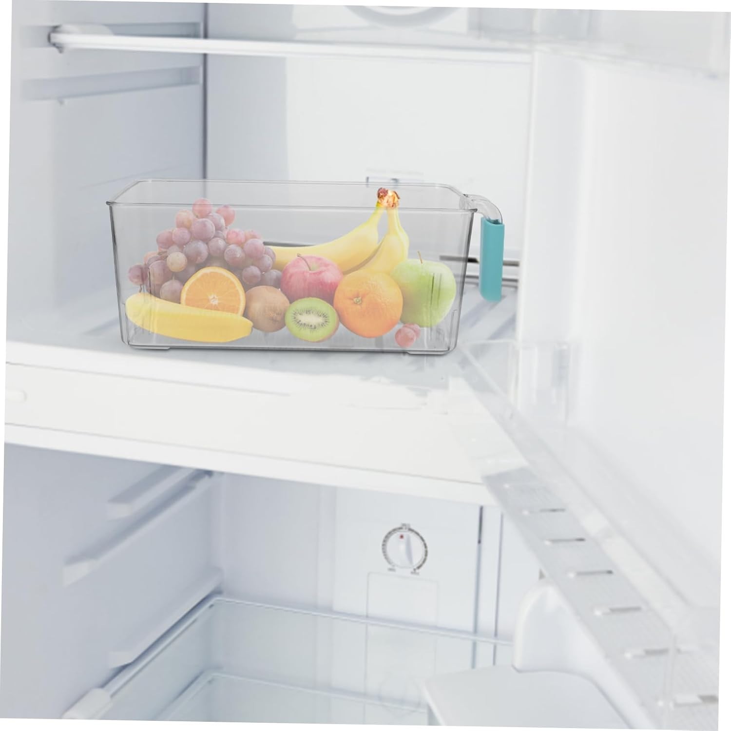 Fridge Organizer Bin Lid Handle Design Capacity Food Storage Container for Fr…