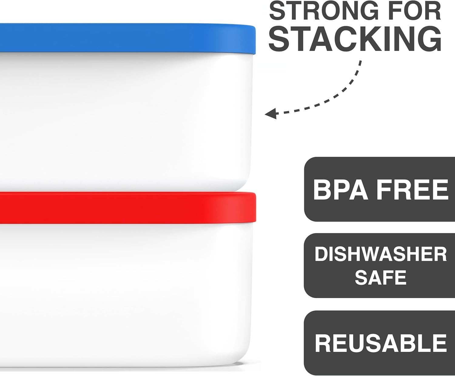Ice Cream Containers – 2 Quart Ea. (Set of 2) – Premium Reusable Freezer Storage