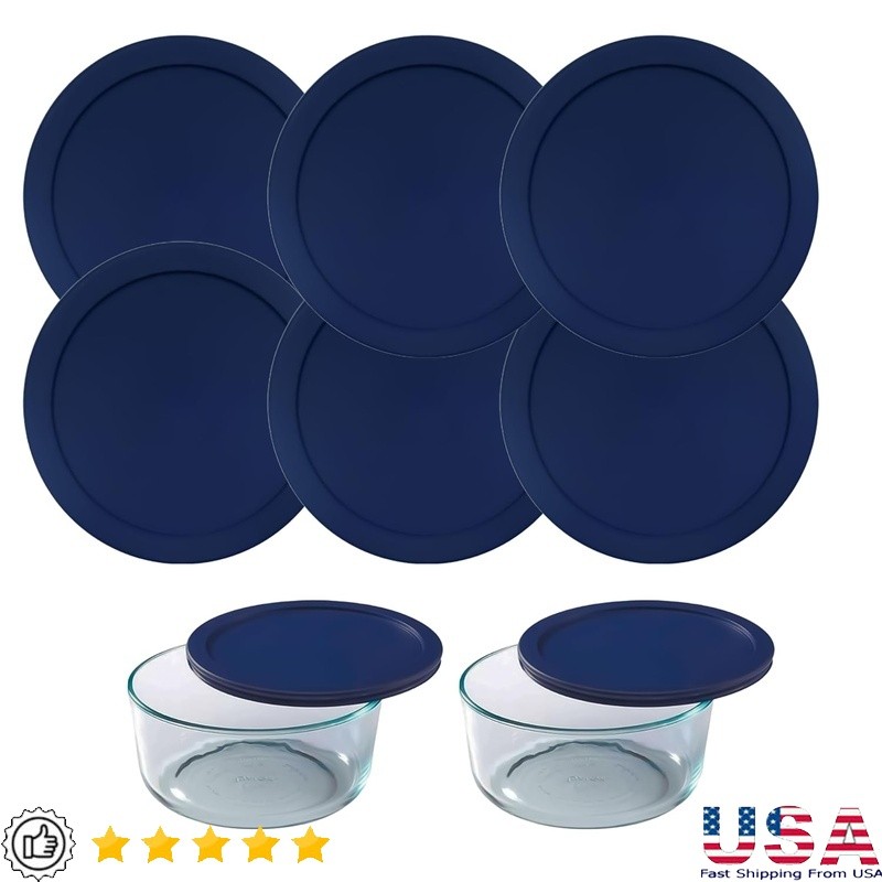 Silicone Bowl Lids Pyrex Leak Resistant Dishwasher Safe Food Storage 6 Pack New