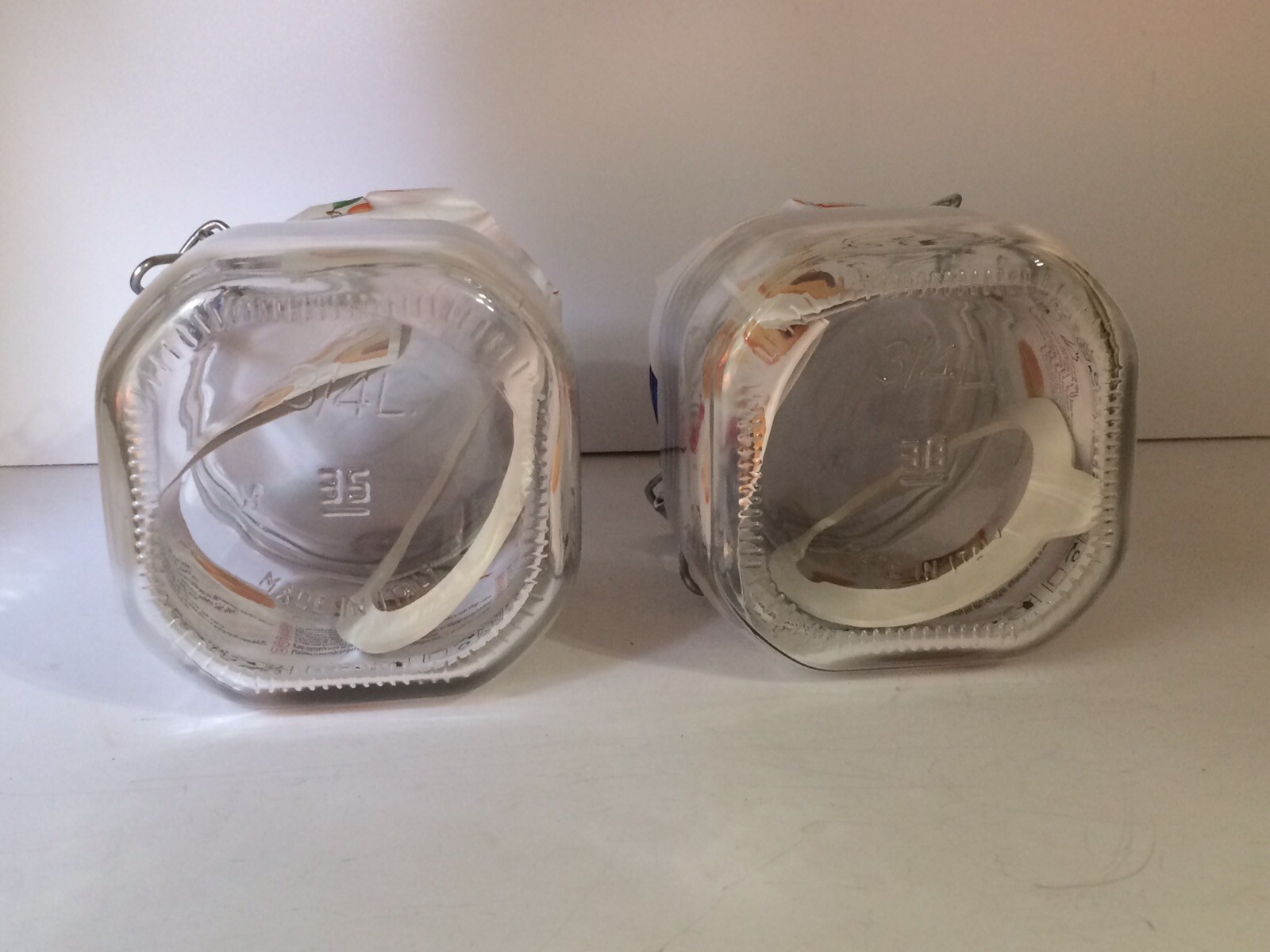 2 PACK Bormioli Rocco Fido 25 1/4 OZ Canning Jar with Blue Lid