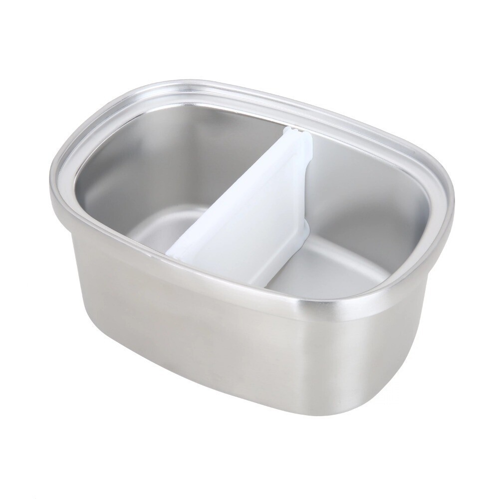 Stainless Steel Insulated Food Container W/ Divider 33oz Hot/Cold Lunch Box