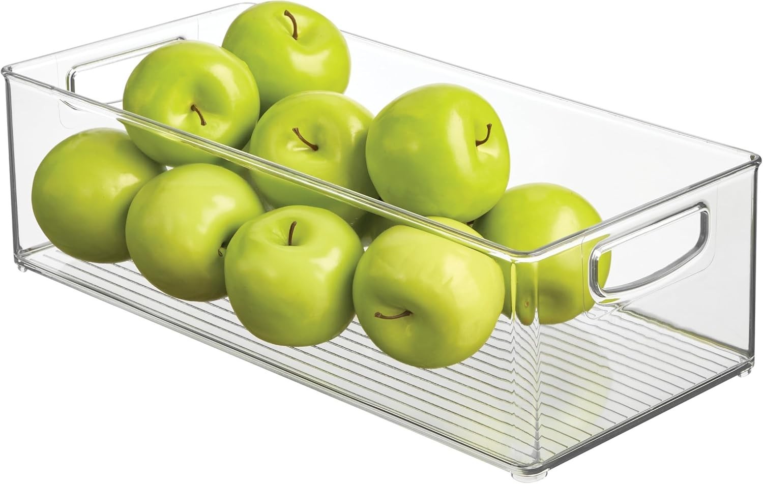 iDesign Stackable Storage Bin Organizer Bin Kitchen & Pantry Clear Made in USA