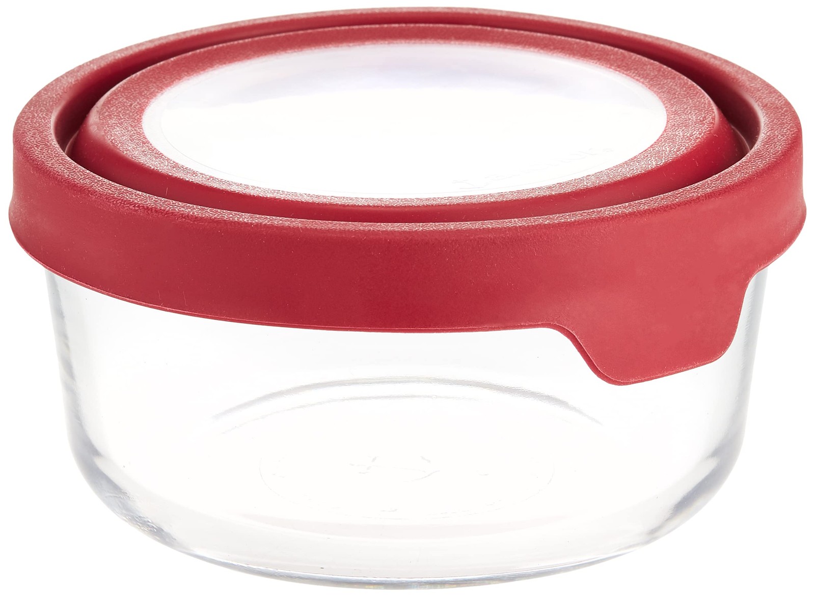 Anchor Hocking TrueSeal Glass Food Storage Container with 4 Cup, Cherry