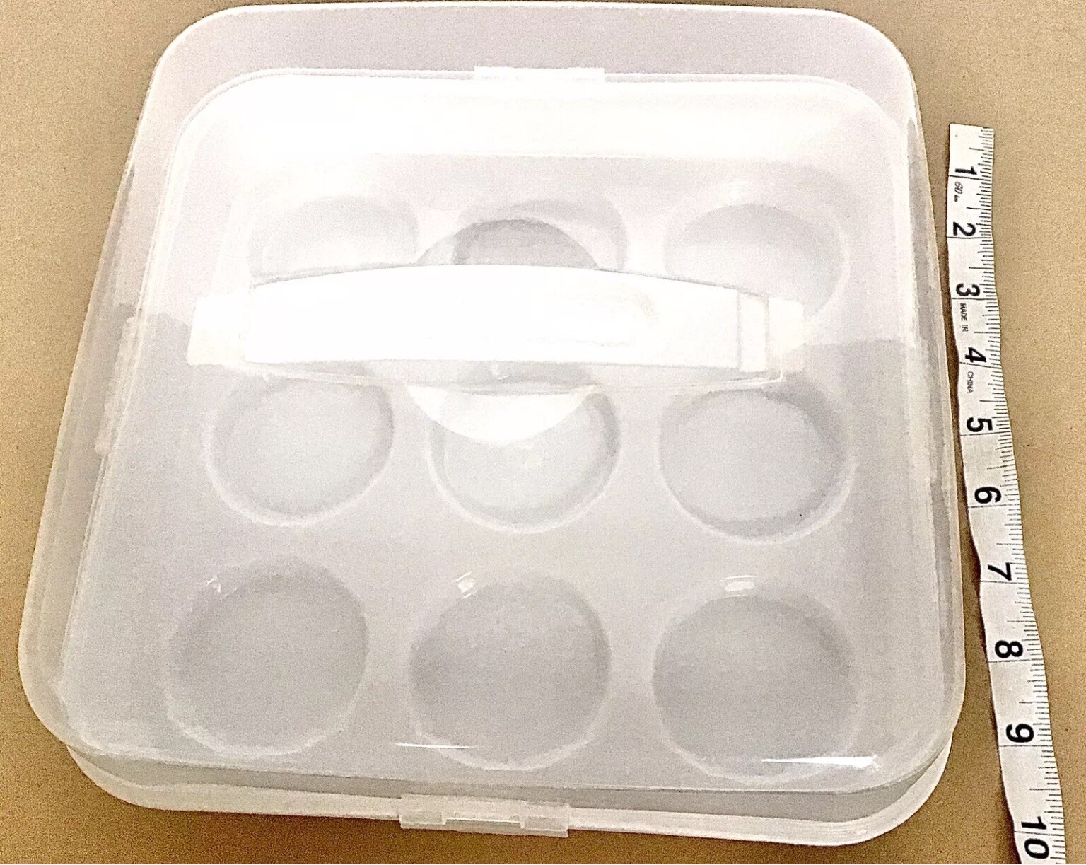 Cupcake Holder Carry Container Holds 9 Cupcakes With Lid Protection