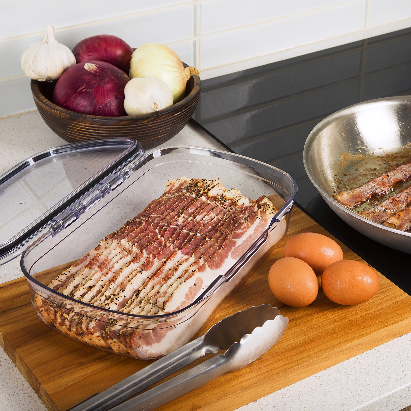 Progressive International ProKeeper+ Airtight Deli Storage Container, Clear