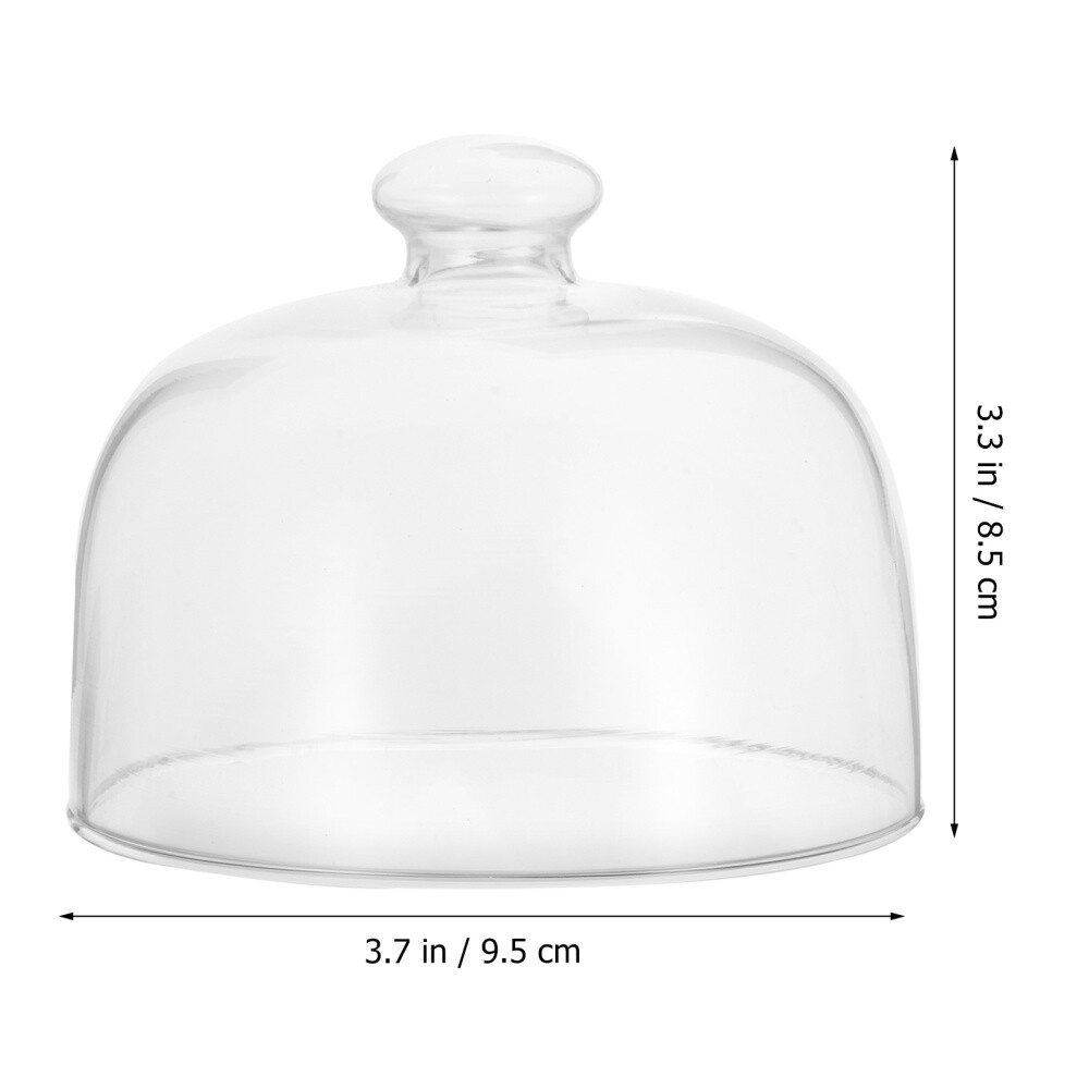 Food Display Cover Food Dome Glass Bell Jar Cake Stand Cover Dessert Dome Cover