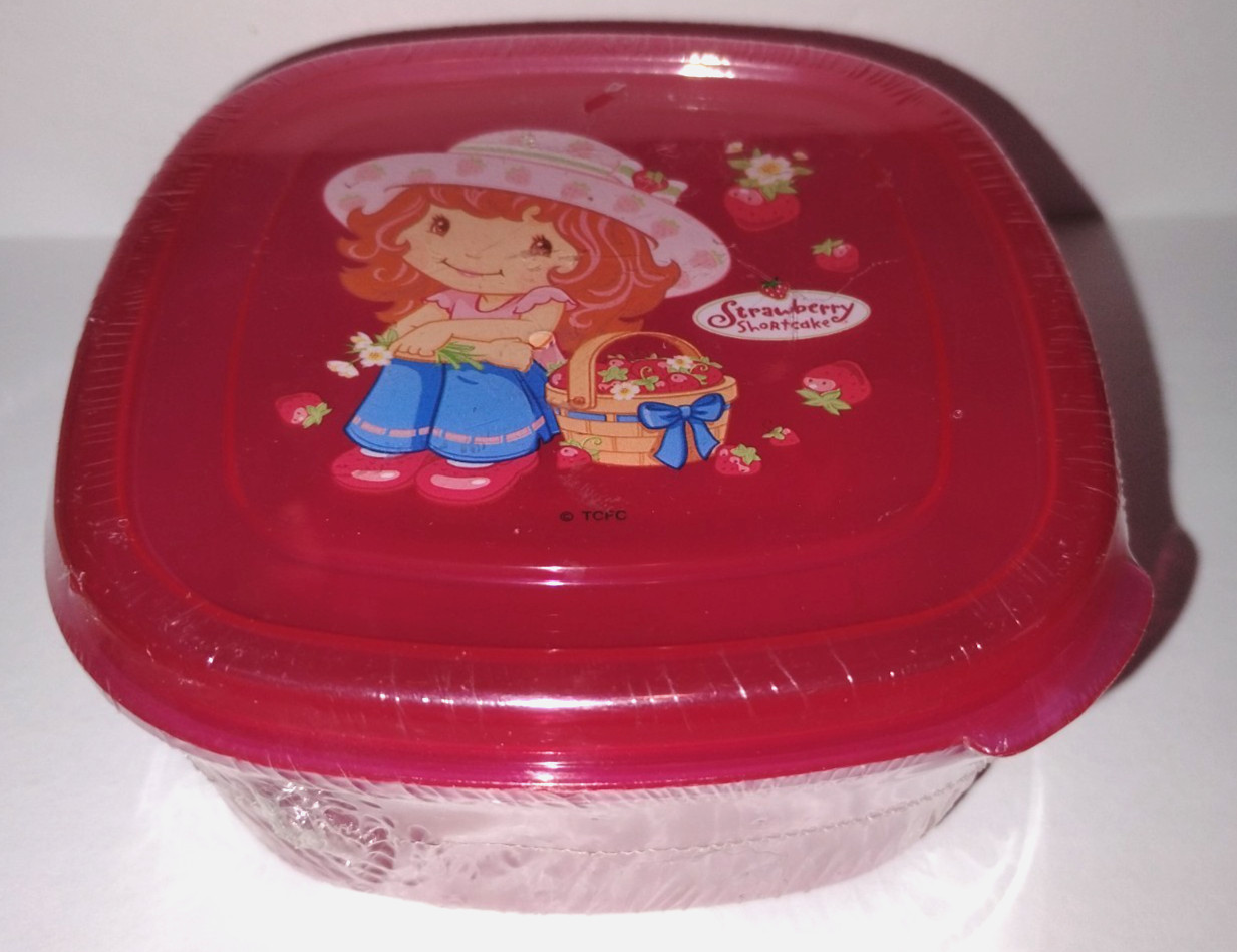 Strawberry Shortcake Storage Plastic Container NEW 2008