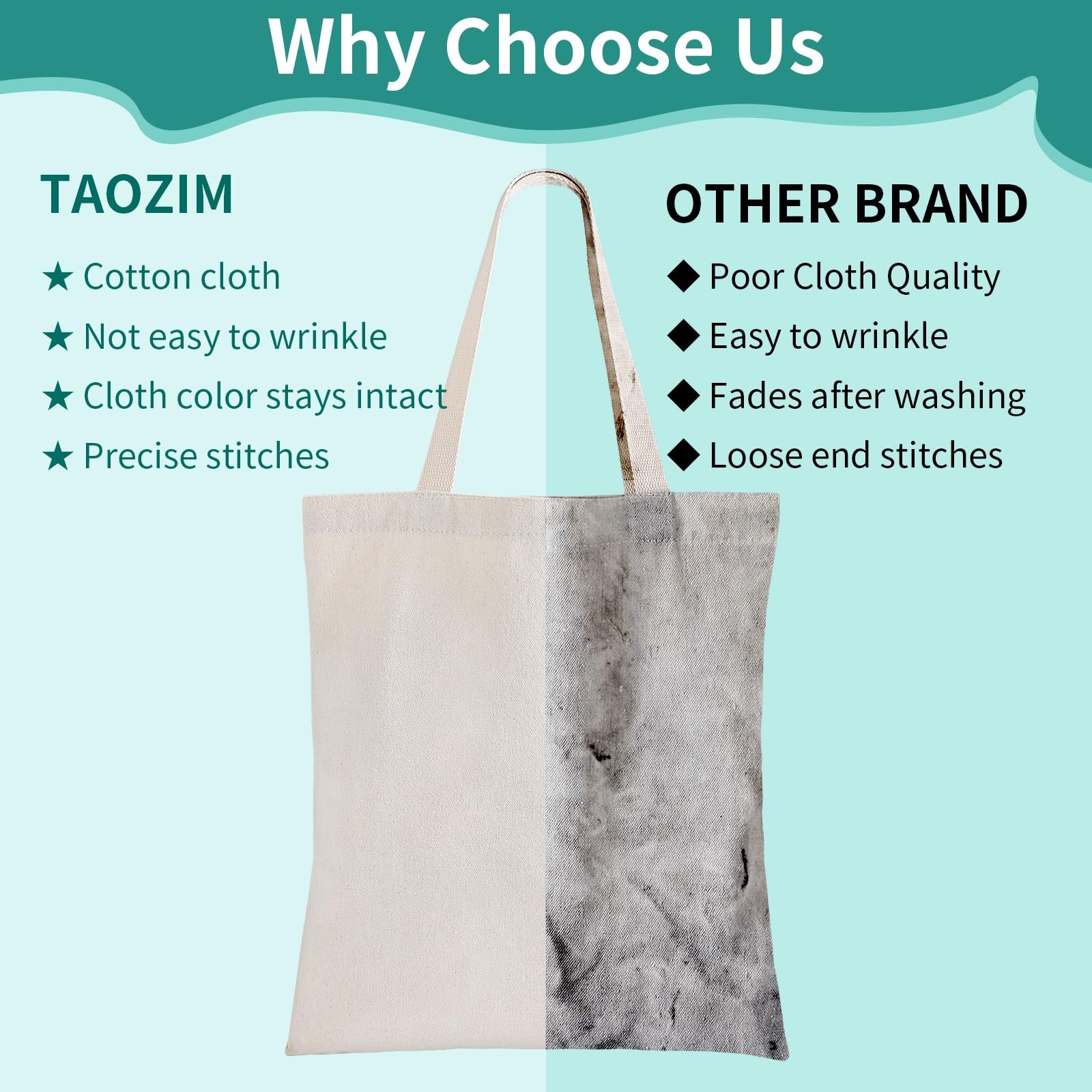 Taozim 24Pack Canvas Tote Bags Bulk 16 X 14Inch 10Oz Cotton Blank Canvas Tote