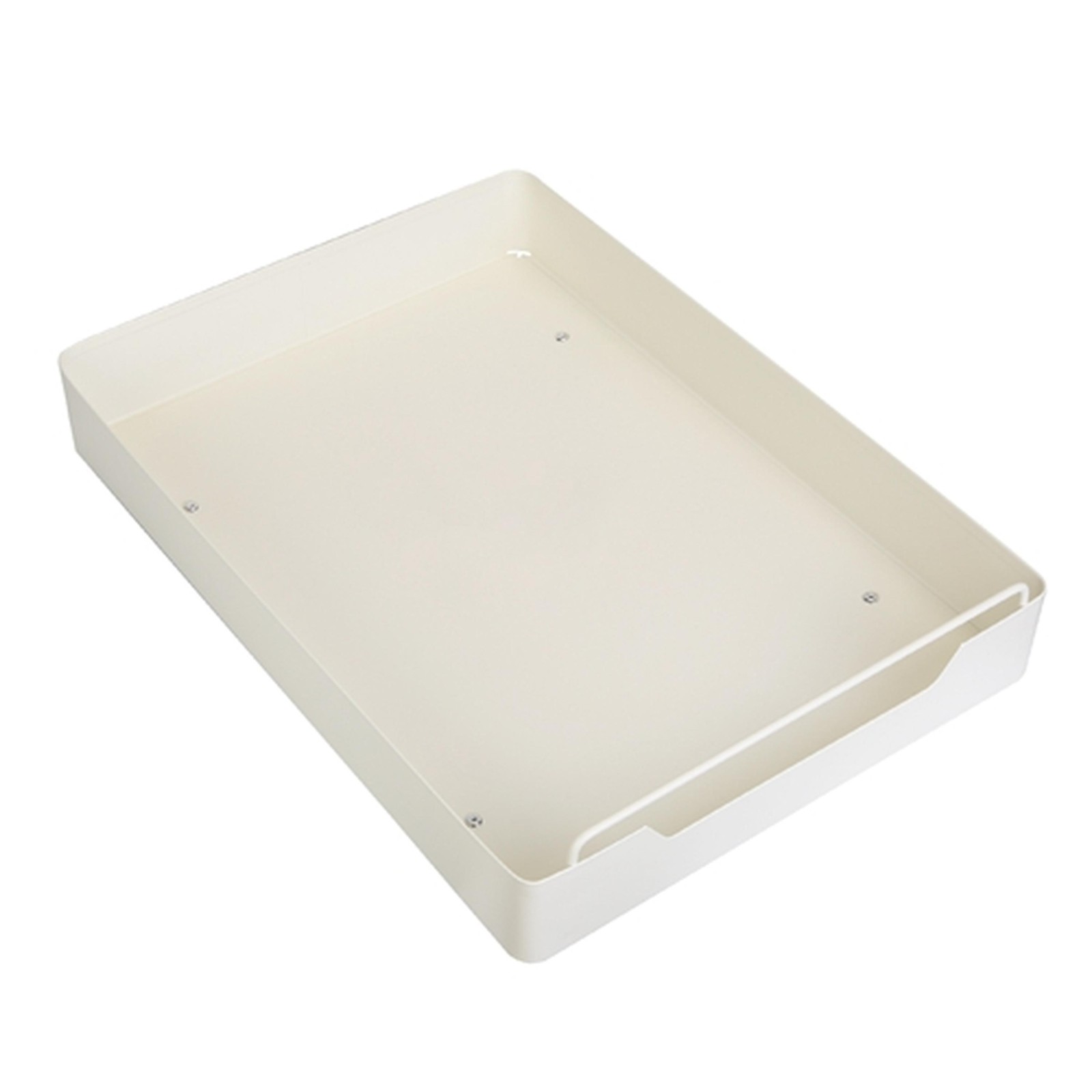 Pull-Out Cabinet Organizer Slide Shelf – White – One size