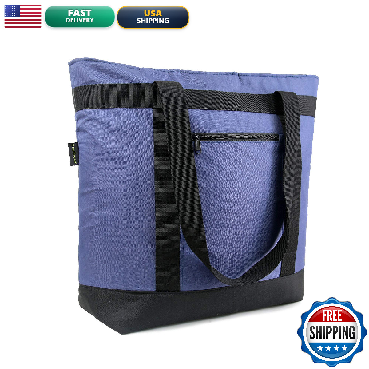Beegreen Cooler Bag Soft Insulated Tote For Beach Travel Grocery Shopping Lunch