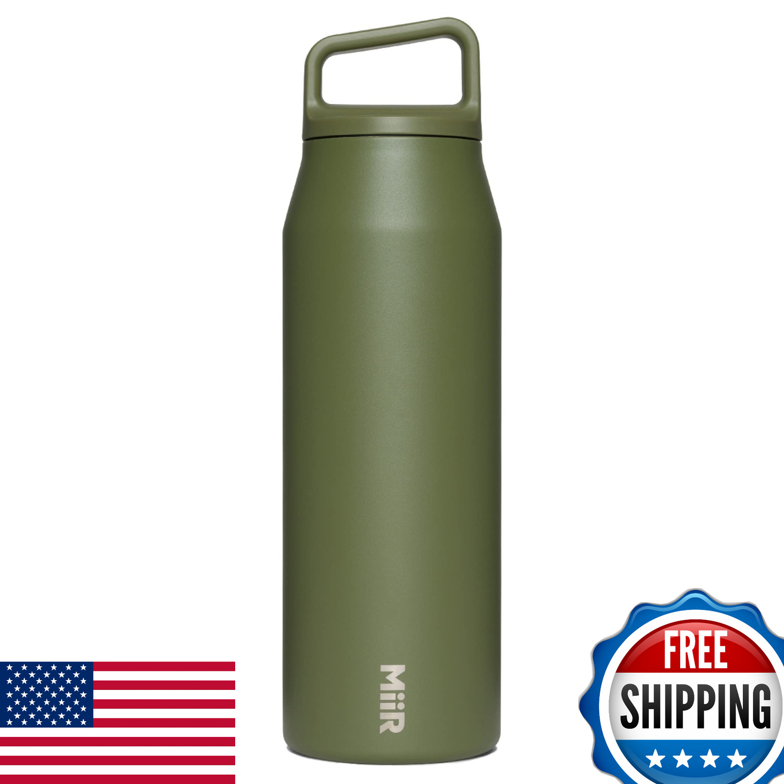 MiiR 32oz Wide Mouth Insulated Stainless Steel Water Bottle Leakproof Hot/Cold