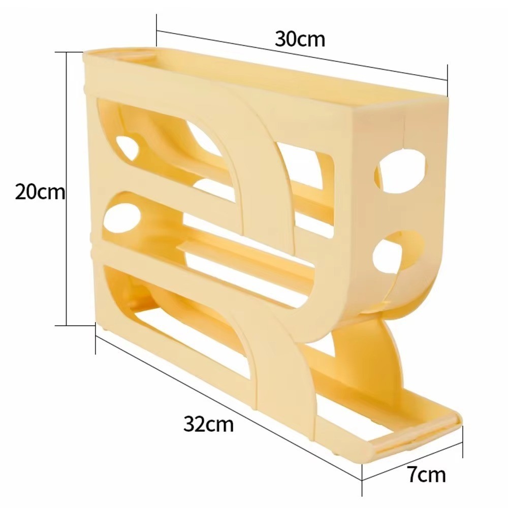 Large Capacity Automatic Egg Roller Household Four Tier Refrigerator Egg Storage