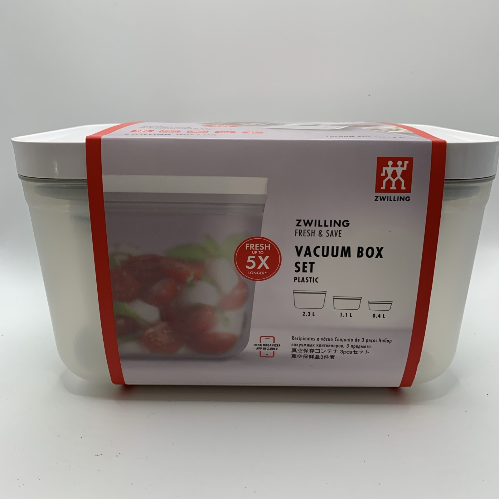 ZWILLING Fresh & Save 3-pc Plastic Food Storage Container, Meal Prep Container,
