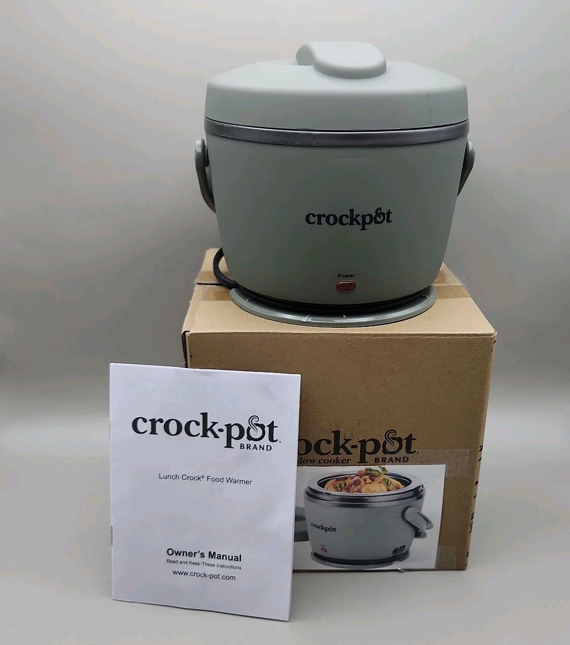 Crockpot 20 oz Lunch Crock Food Warmer – Sage Green