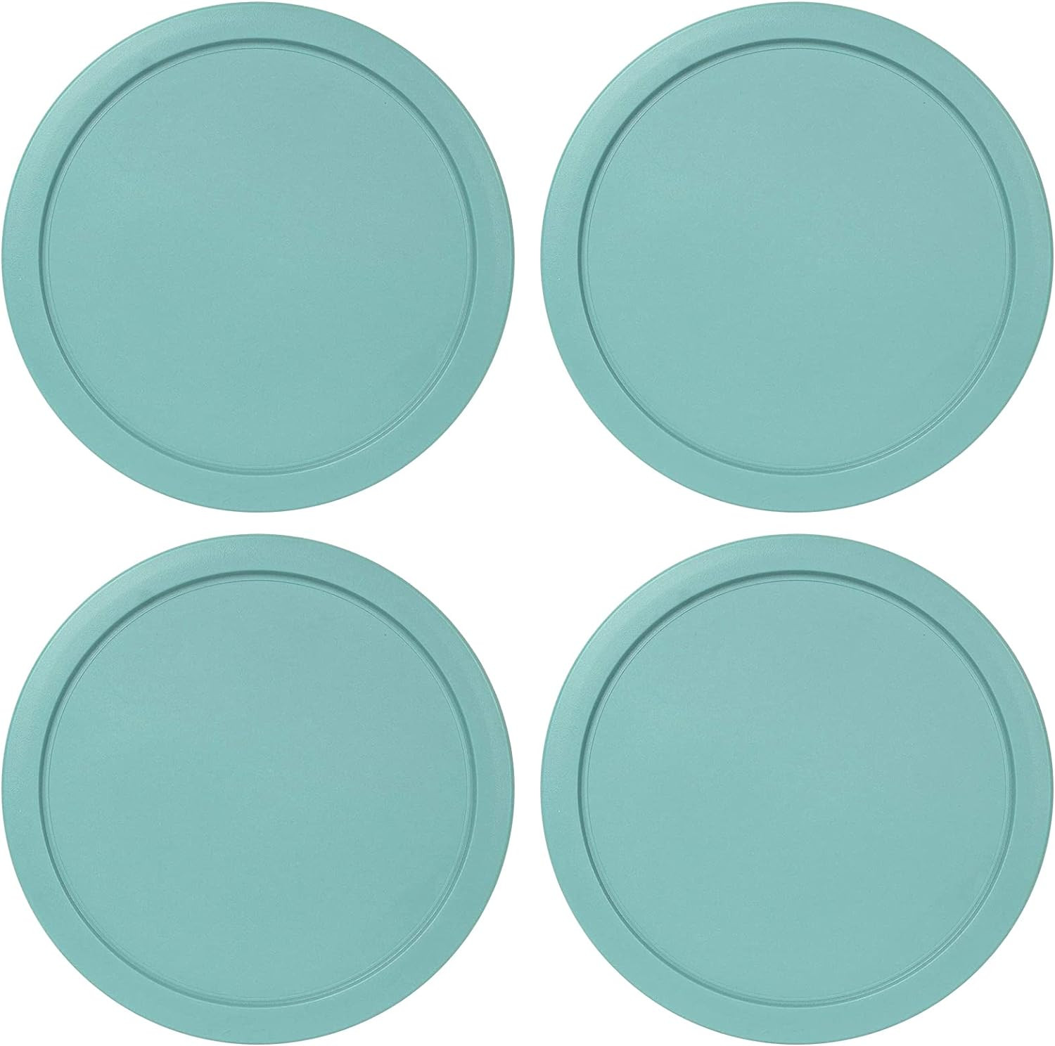 REPLACEMENT LIDS FOR ROUND GLASS Food Storage Containers Airtight Leakproof 4pcs