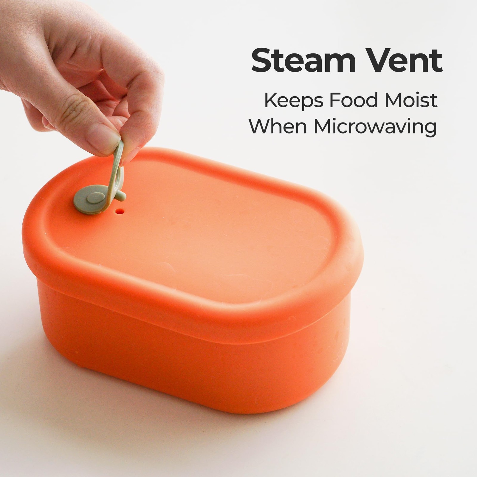 Simvola Premium Korean-Made Silicone Airtight Food Container Steam Bpa