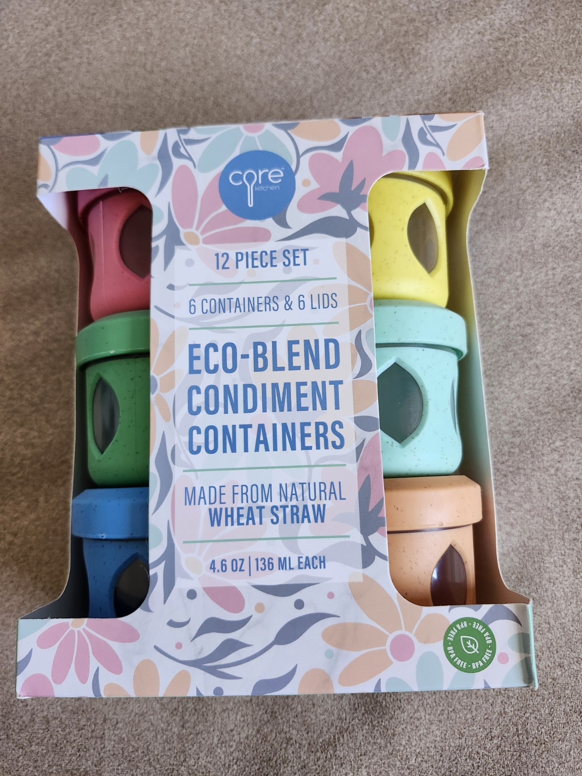 ECO-BLEND condiment Containers from Natural Wheat Straw