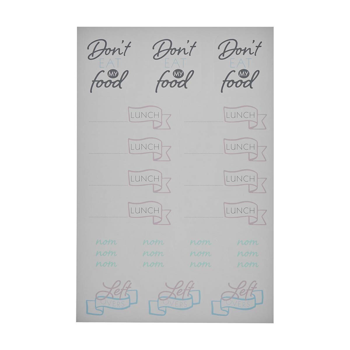 NEW Kitchen Pantry Labels Food Storage Containers DONT EAT MY FOOD stickers
