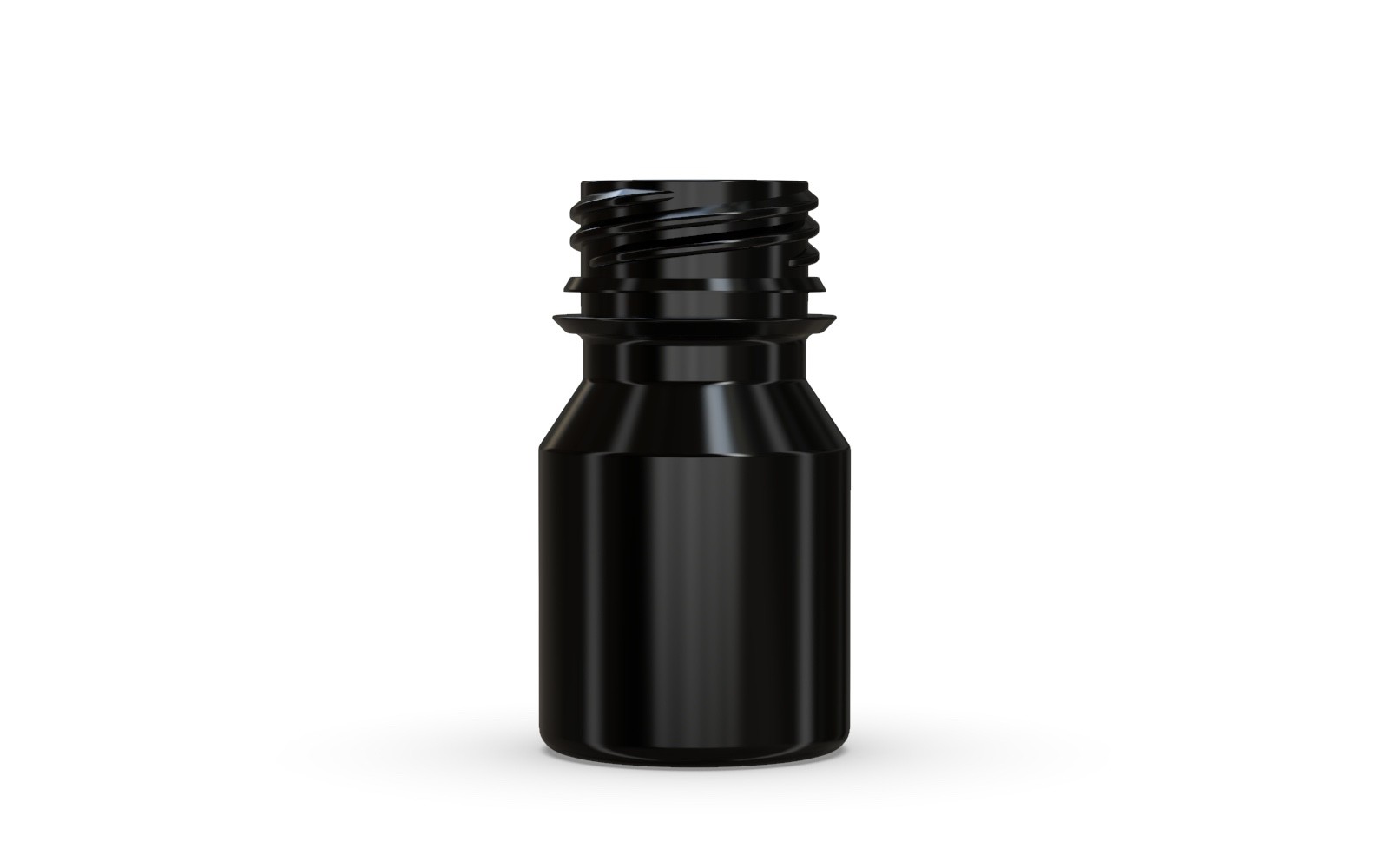 CHUBBY GORILLA 30ML STUBBY AVIATOR SHOT BOTTLES (5pack) BLACK BOTTLE/BLACK LID