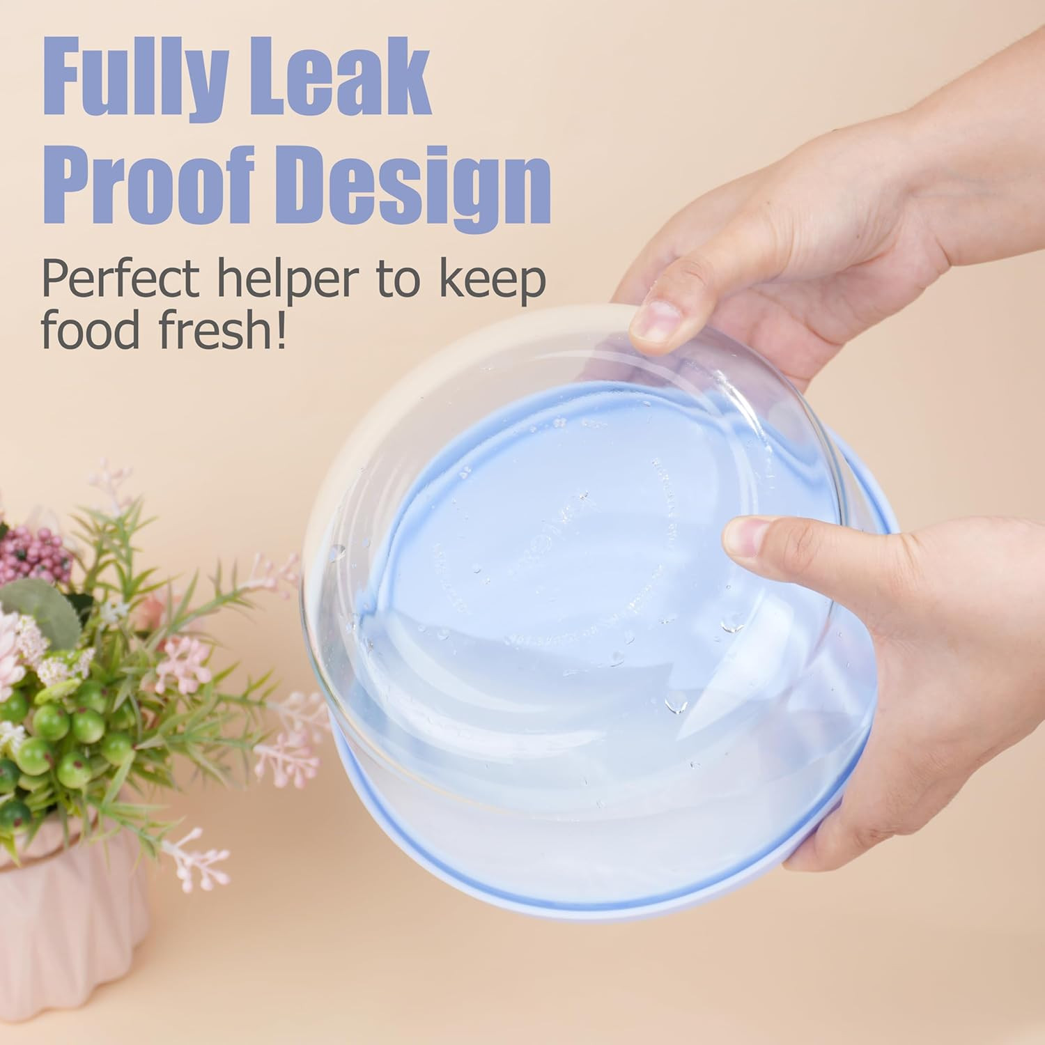 1 Cup 2 Cup 4 Cup 7 Cup round Silicone Replacement Lids for Pyrex 7202-PC, 7200-
