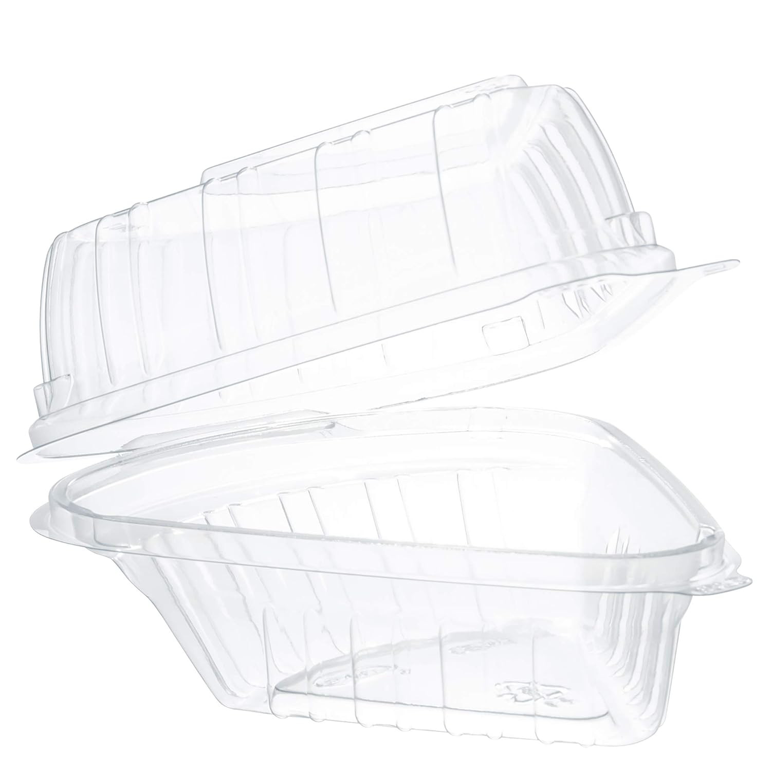 C54HT1 Pie Wedge Clear Hinged Container, 5.6 X 6.1 in (Case of 250)