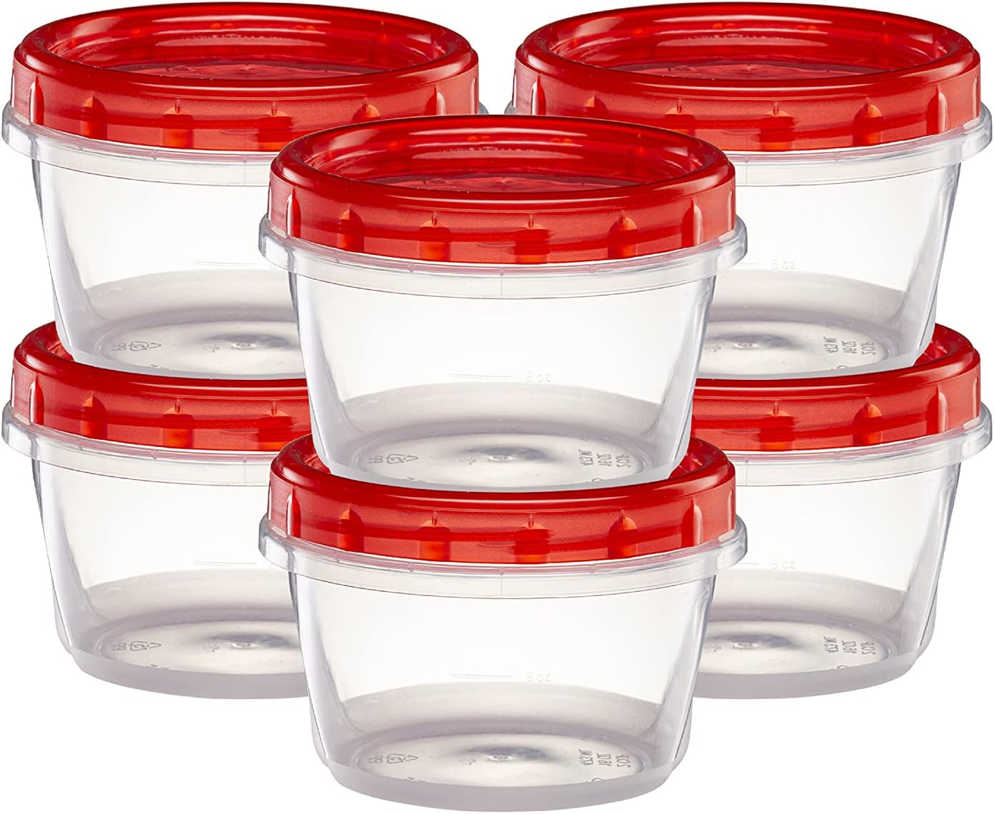ELEGANT DISPOSABLES (16 Ounce 10 Pack) Twist Cap Containers Clear Bottom with Re