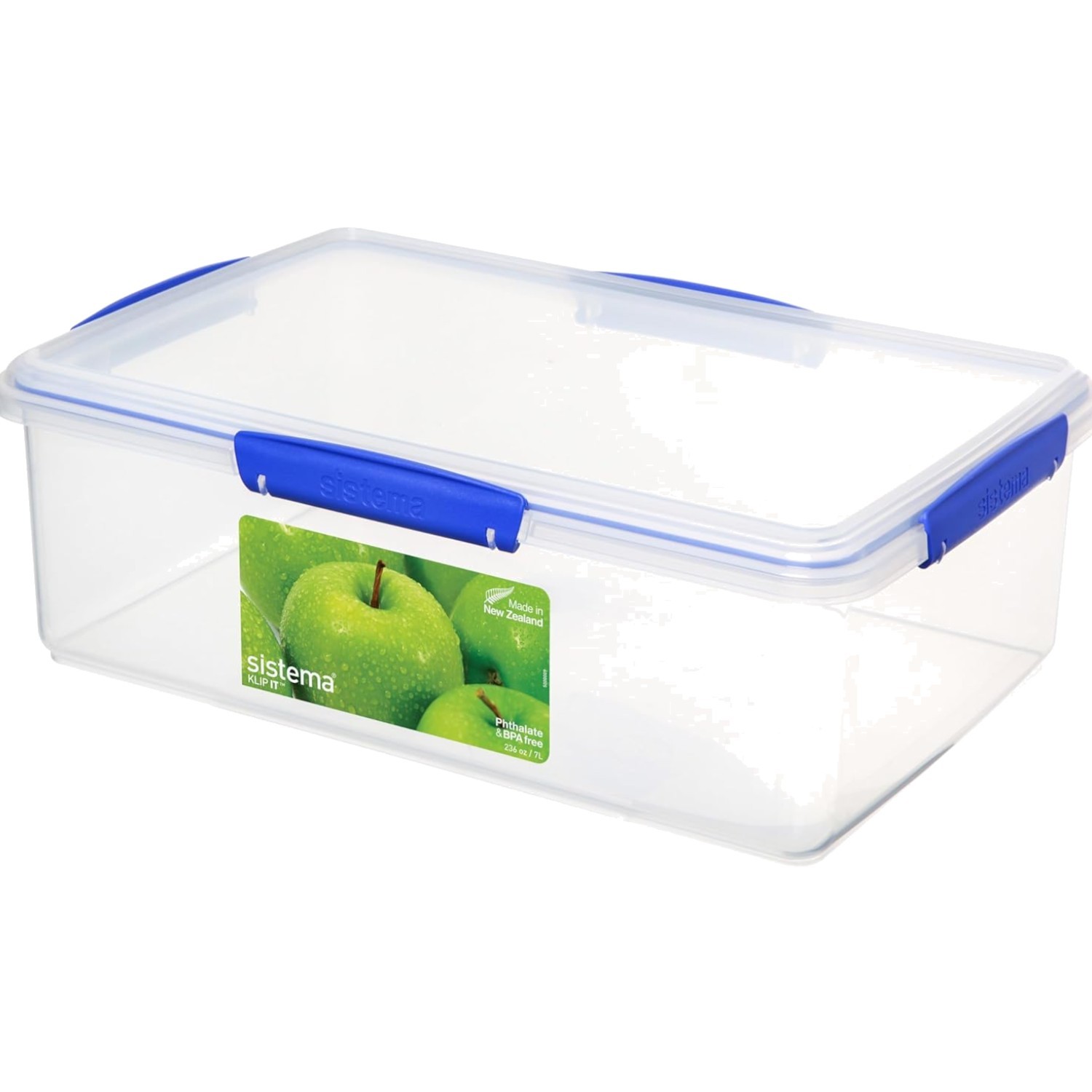 KLIP IT Large 7L Food Storage Container, Airtight & Stackable, Dishwasher, Fr…