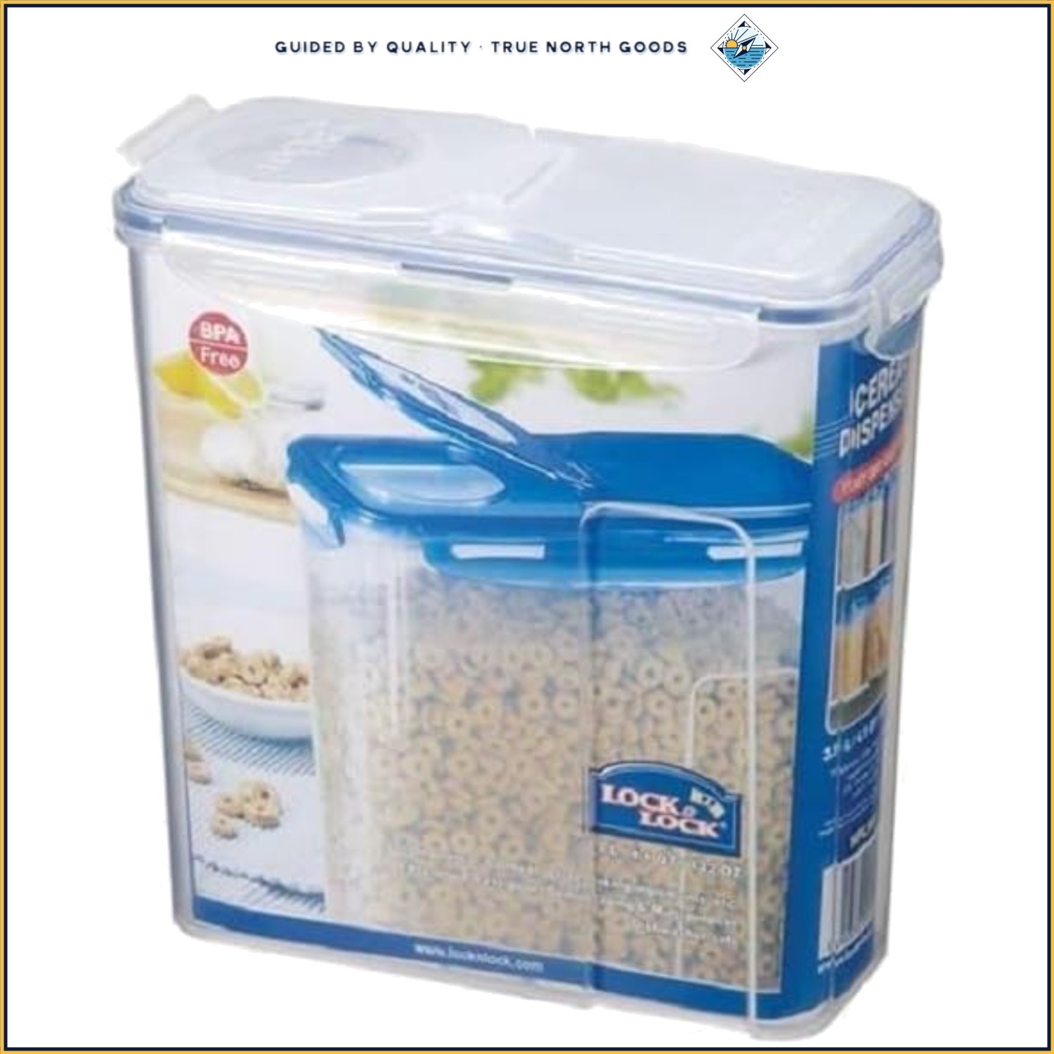 3.9L Clear Food Storage Container with Airtight Seal for Long-Lasting Freshness