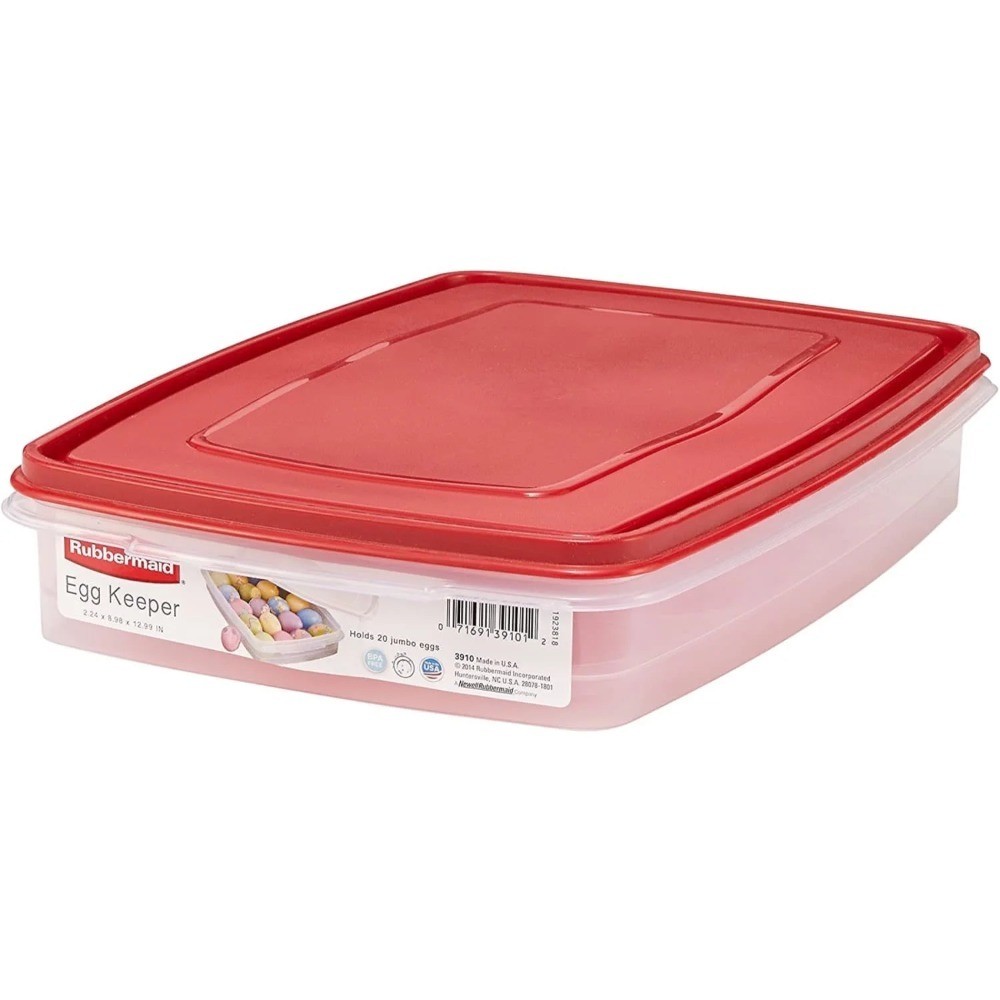 Egg Keeper Food Storage Container Clear Red 1 Count Practical for Party