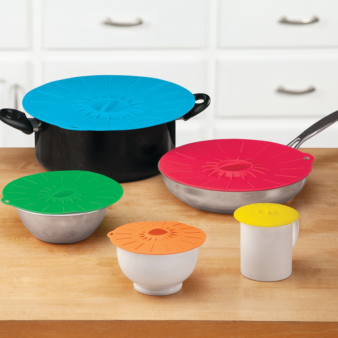 Silicone Covers, Set of 5 by Home Marketplace