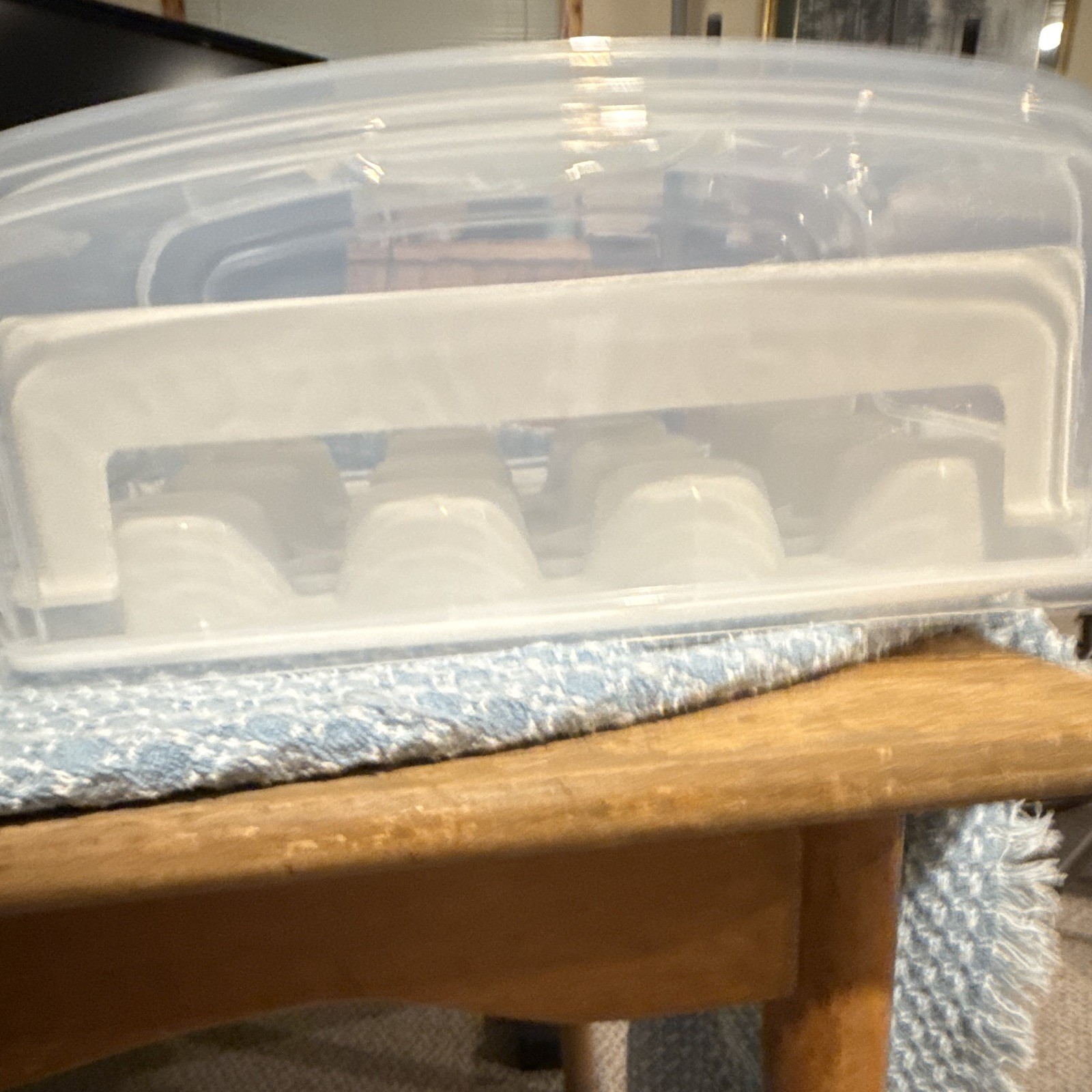 Top Shelf Elements Clear/White Plastic Container 12-Comp Tray Snap Lid