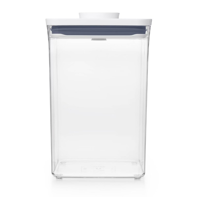 4.4qt Plastic Big Square Airtight Food Storage Container Clear