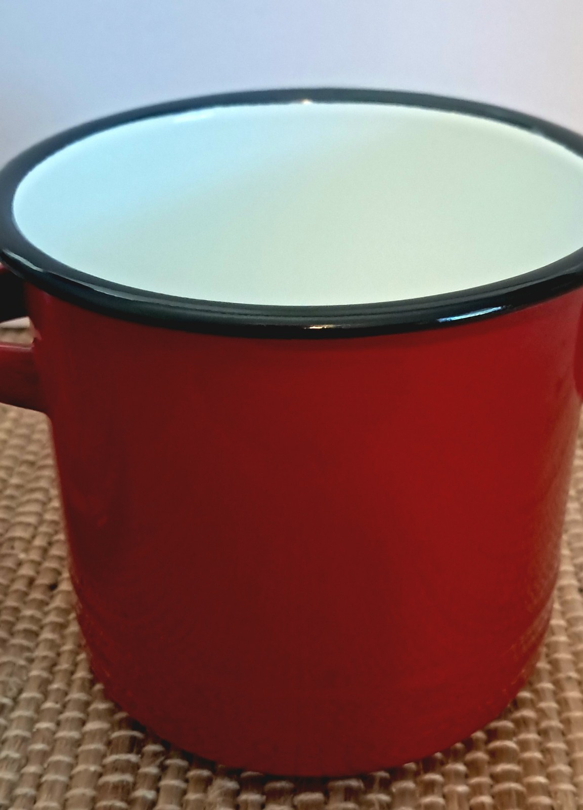 Enamel Bacon Grease Canister Pot with Lid – Rustic Large Capacity Vintage Look
