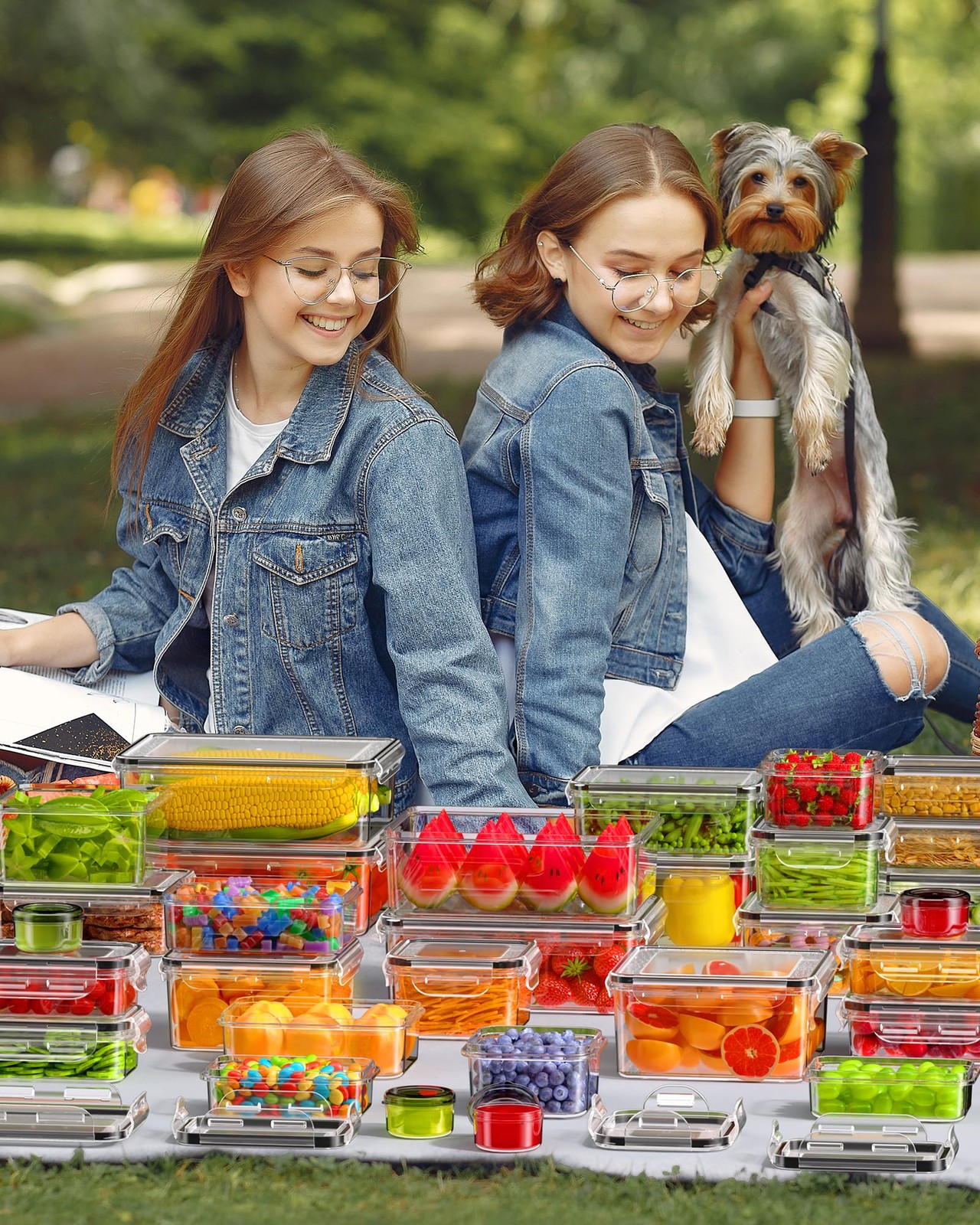 70 PCS Food Storage Containers with Lids(35 Containers & 35 Lids), BPA-Free P…