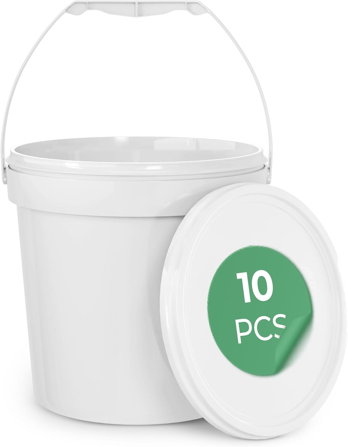 Econohome 1 Gallon Food Grade round Plastic Bucket – Food Storage Deli Container
