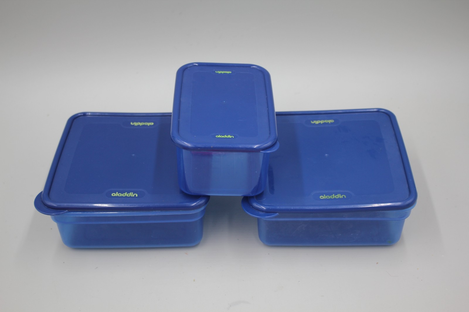 3 PACK Sandwich Container Lunch Box Packer Fresh Reusable Food Storage Aladdin