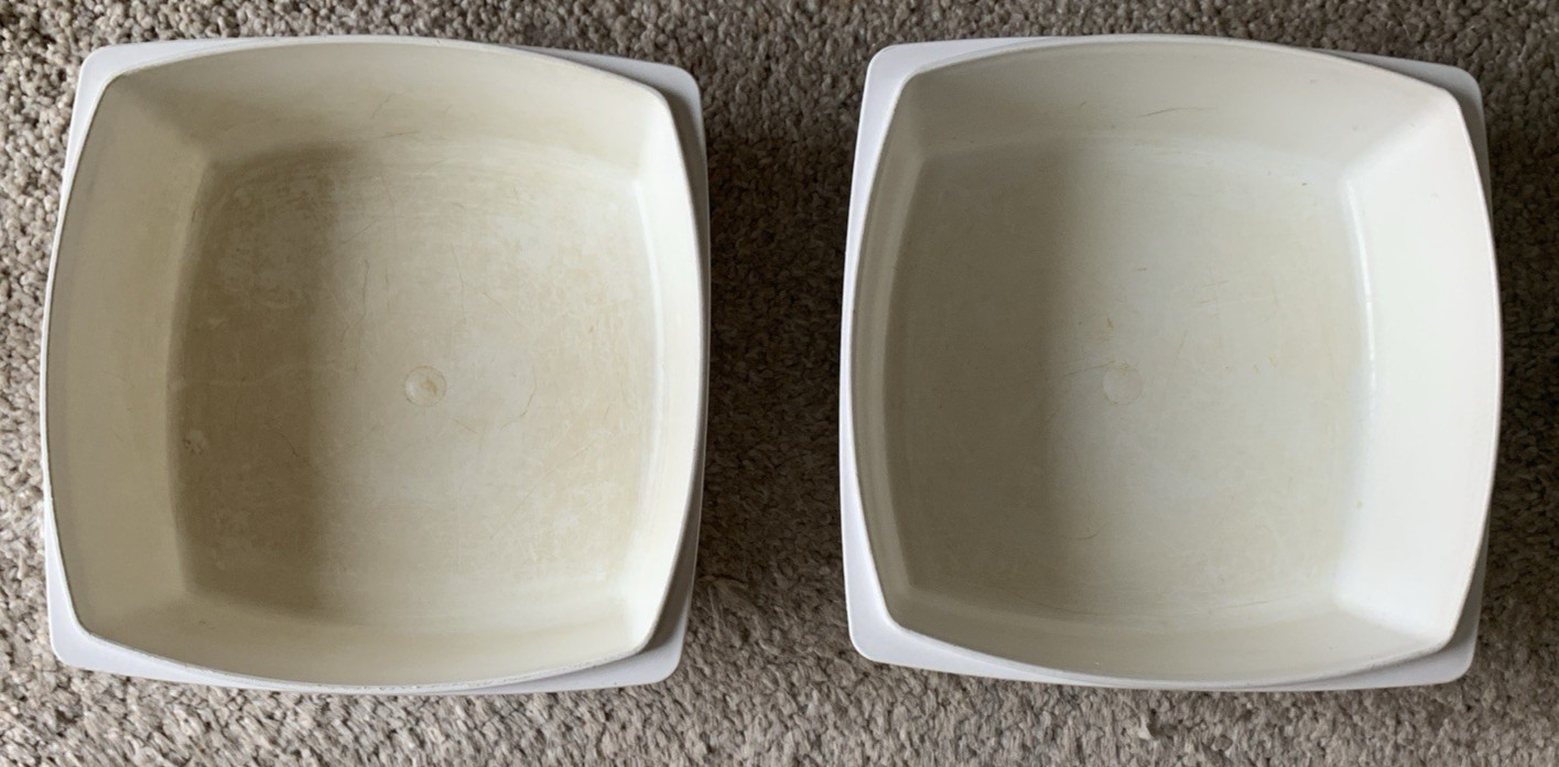 Vintage Hefty Floral Flower Leftover Food Containers Plastic 10 pc Set 6 Lids