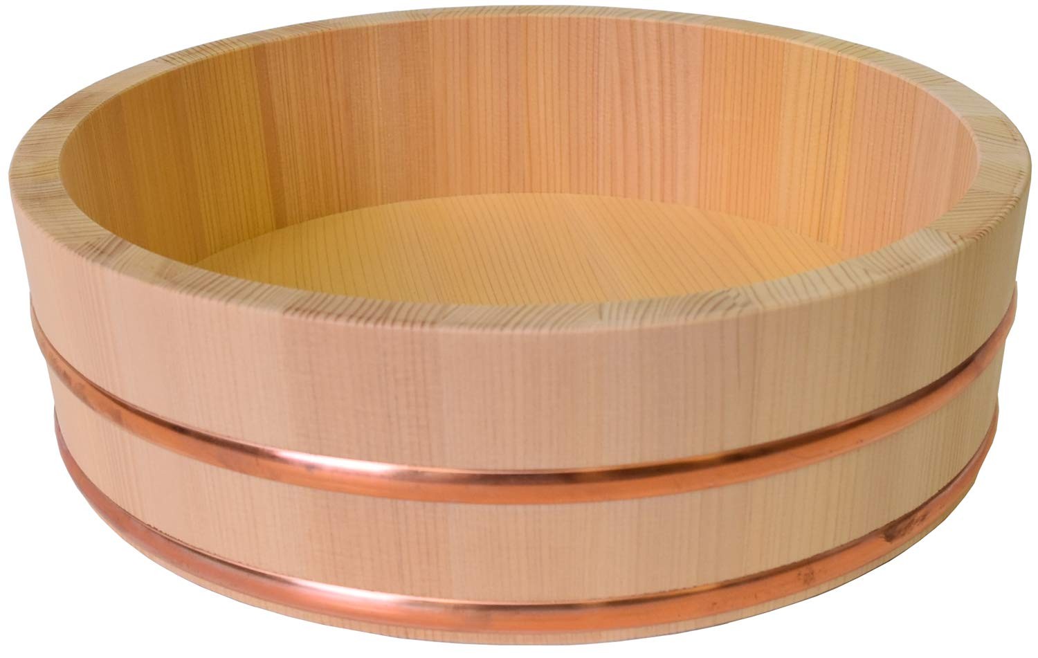 Kiso Kogei Ohitsu Sushi Handai Rice Tub Sawara Wood 27cm 2.5-Go Japan