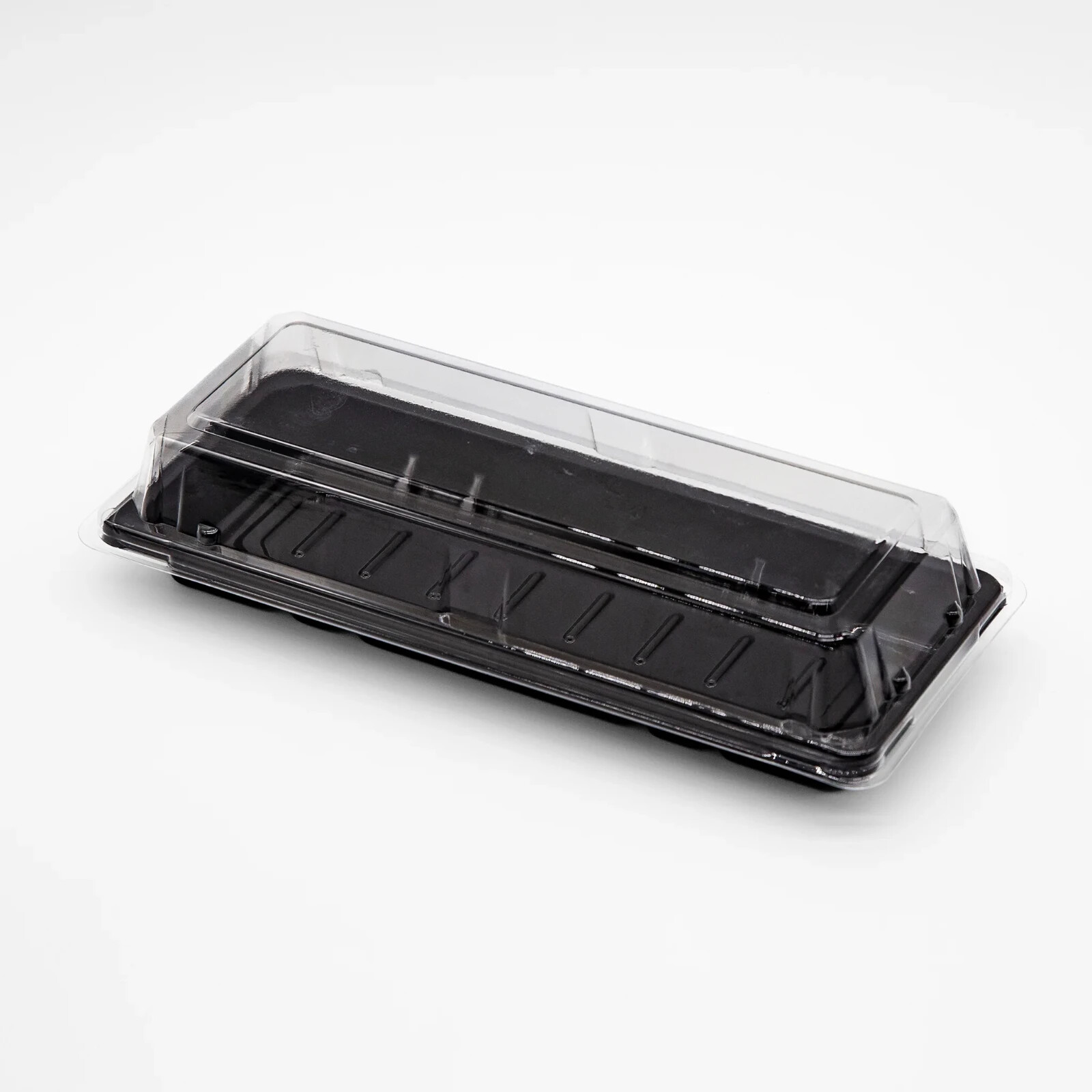 ST-2-001 Heavy Duty Blue/Black/Sakura PET Sushi Trays food container with Lids