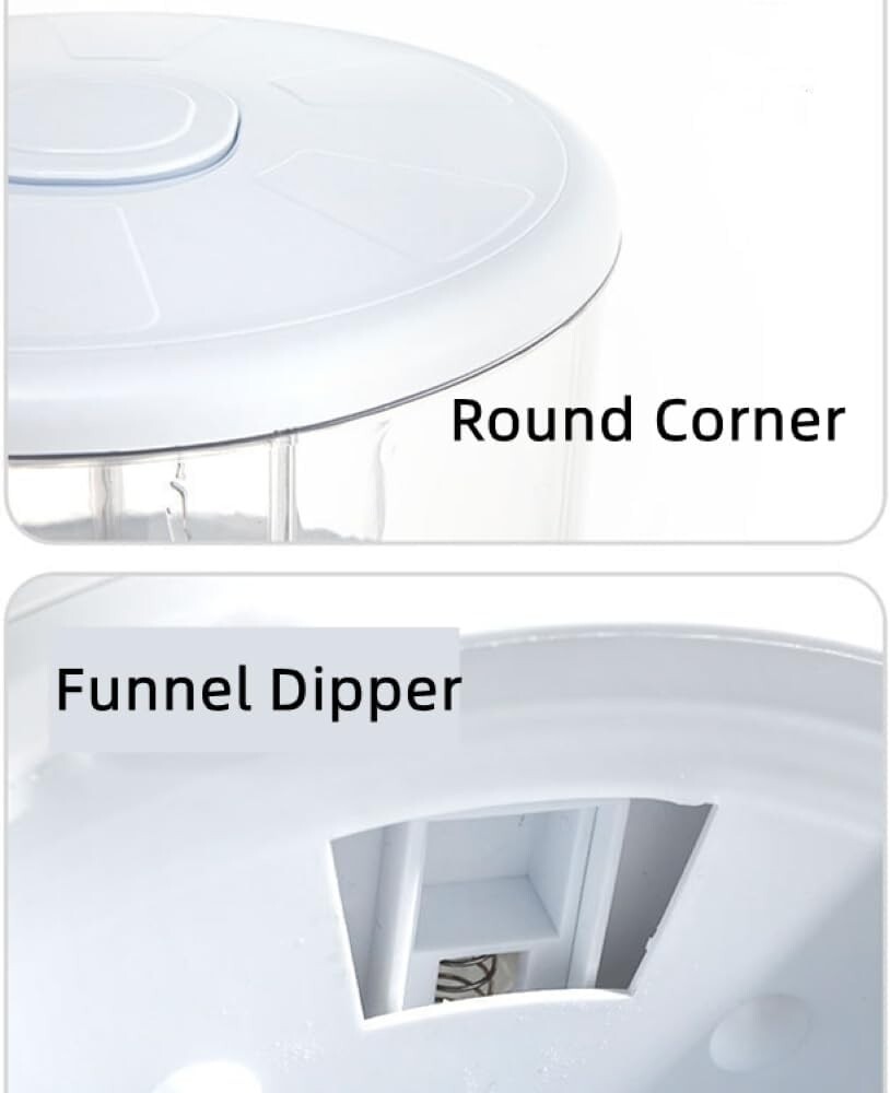 NOGUERA Dry Food 360 Storage Dispenser Container Cereal Rice Grain 6 compartment