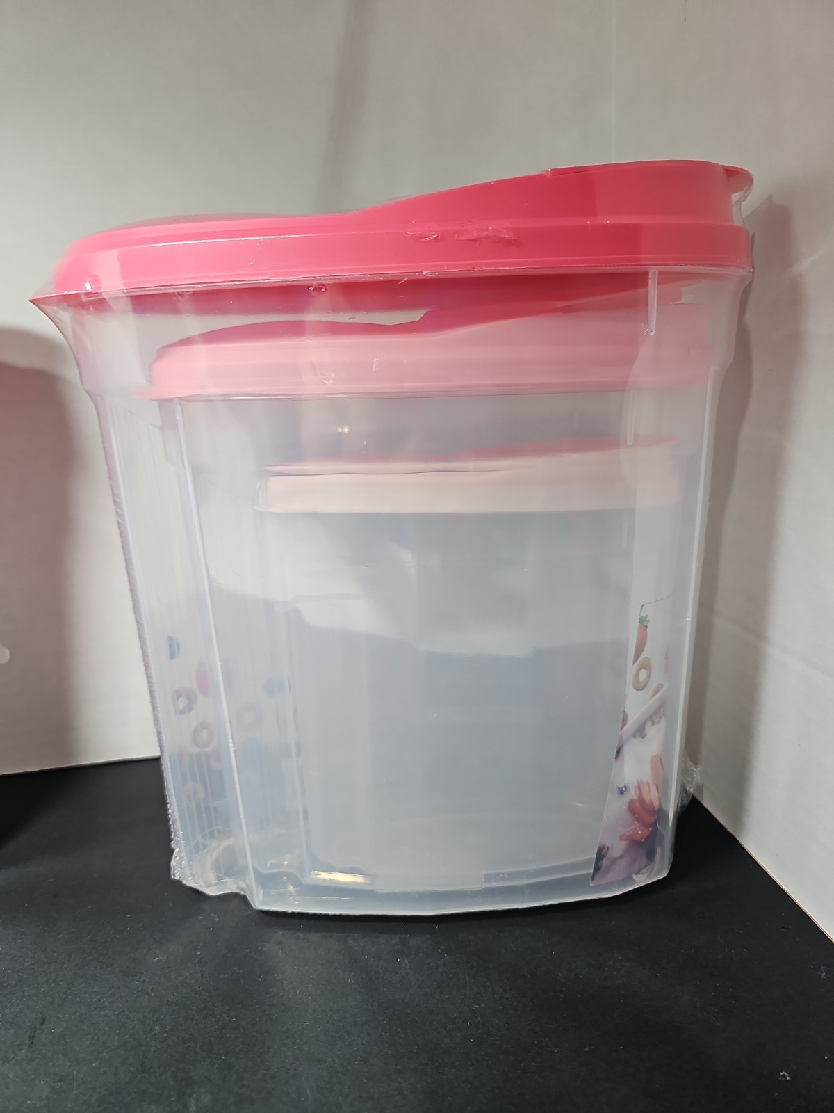 LexiHome Cereal Container Set with Dispenser Lids Three Piece Set BPA Free