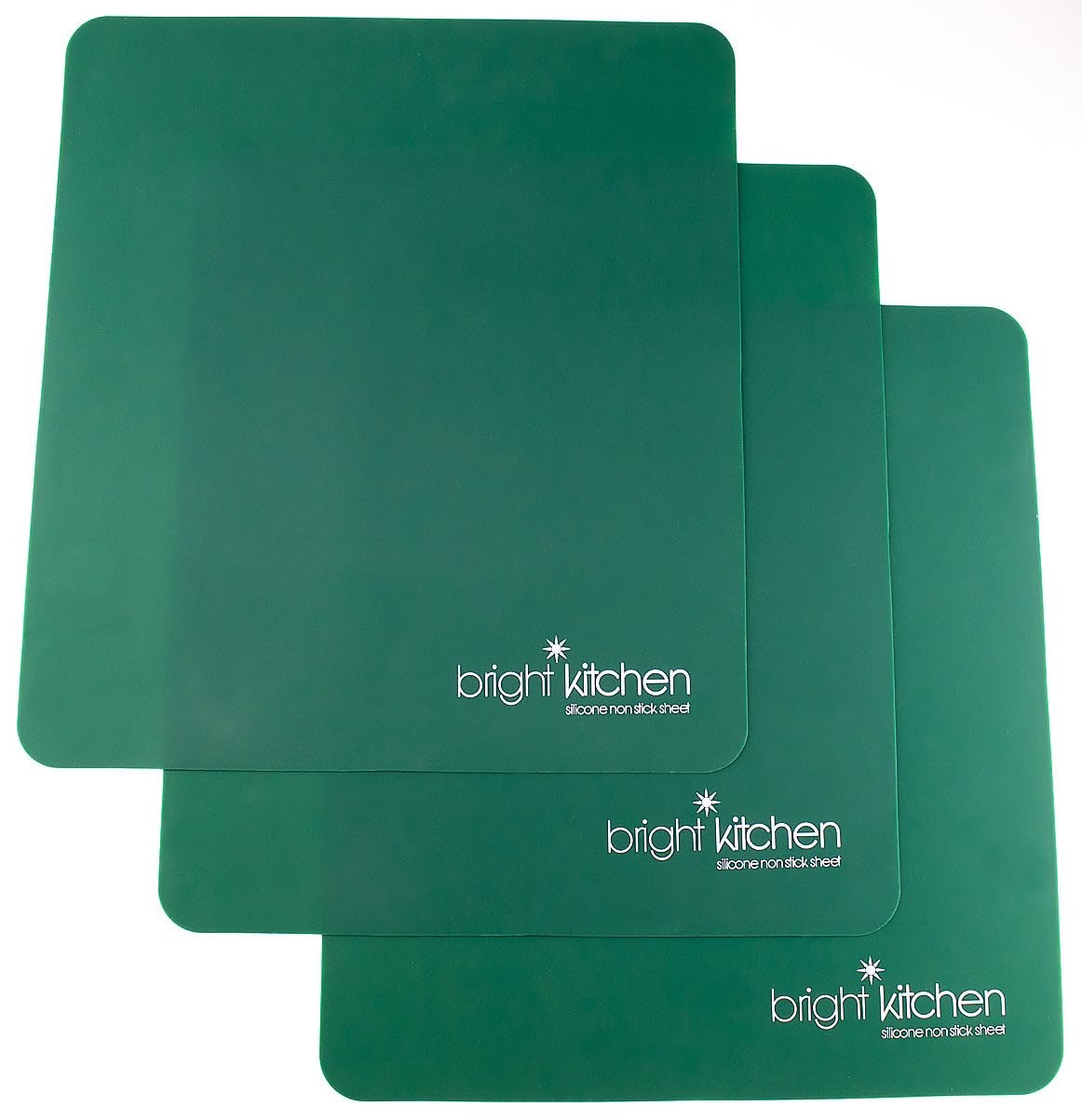 3 Flat Silicone Dehydrator Sheets Compatible With Cosori 3 Sheets, Green