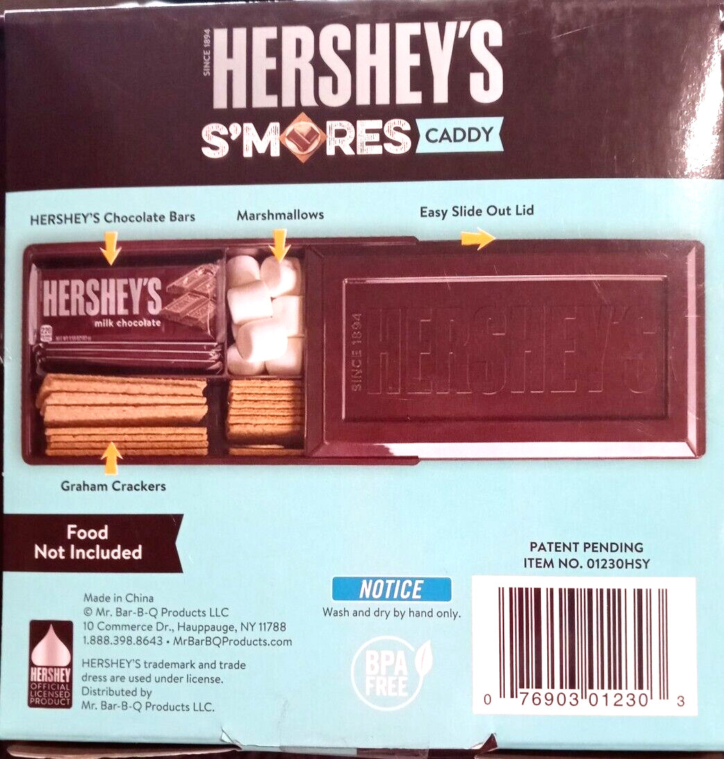 Hershey’s S’mores Caddy Slide Lid Store S’mores Ingredients Camping Fires Family