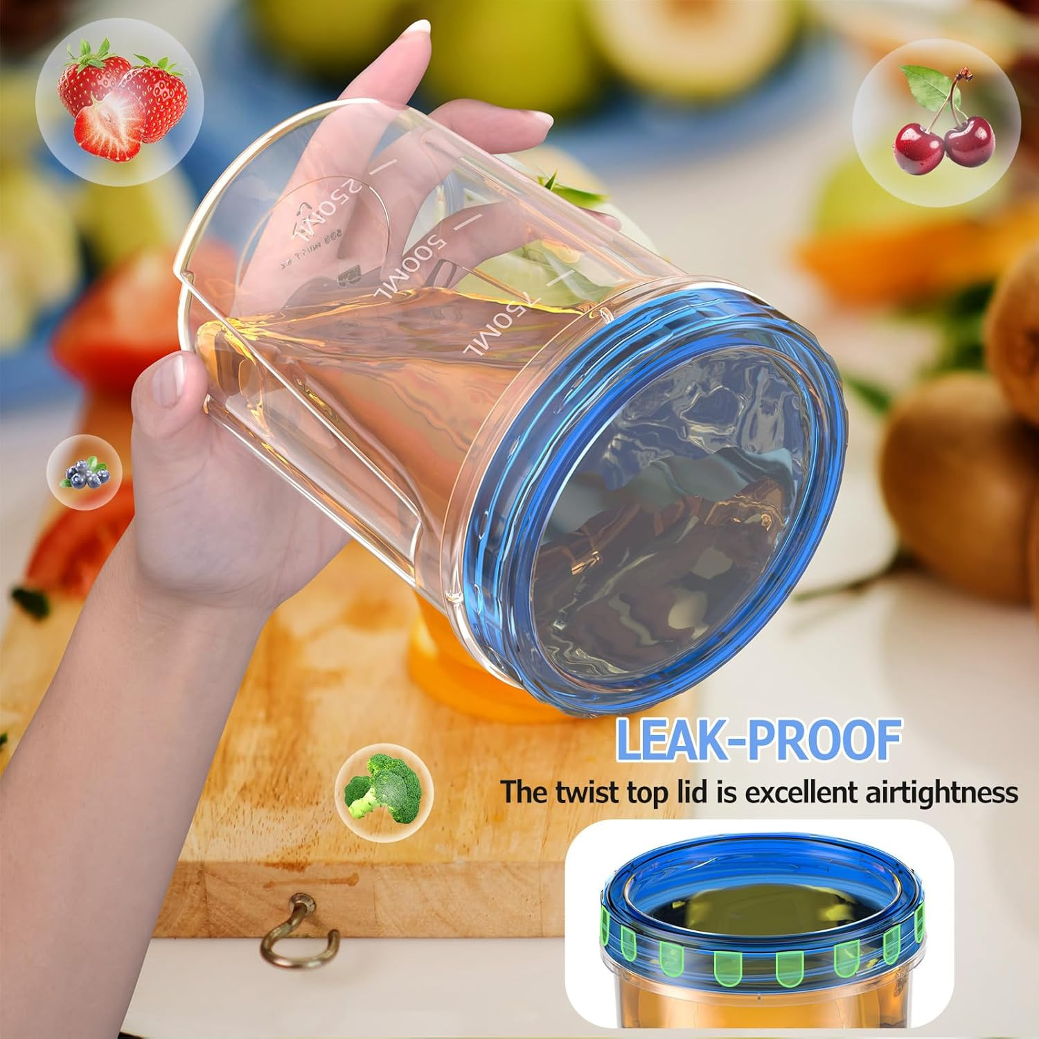 10 Pack-32 OZ Freezer Storage Containers, Small Plastic Food Storage Containers