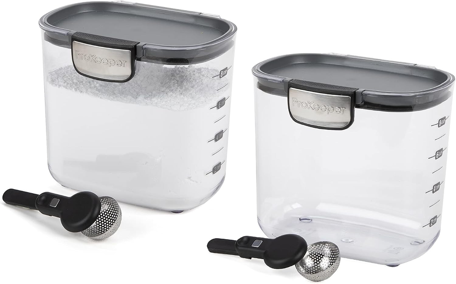 International Prokeeper+ Clear Plastic Airtight Food Baker’S Kitchen Storage Org