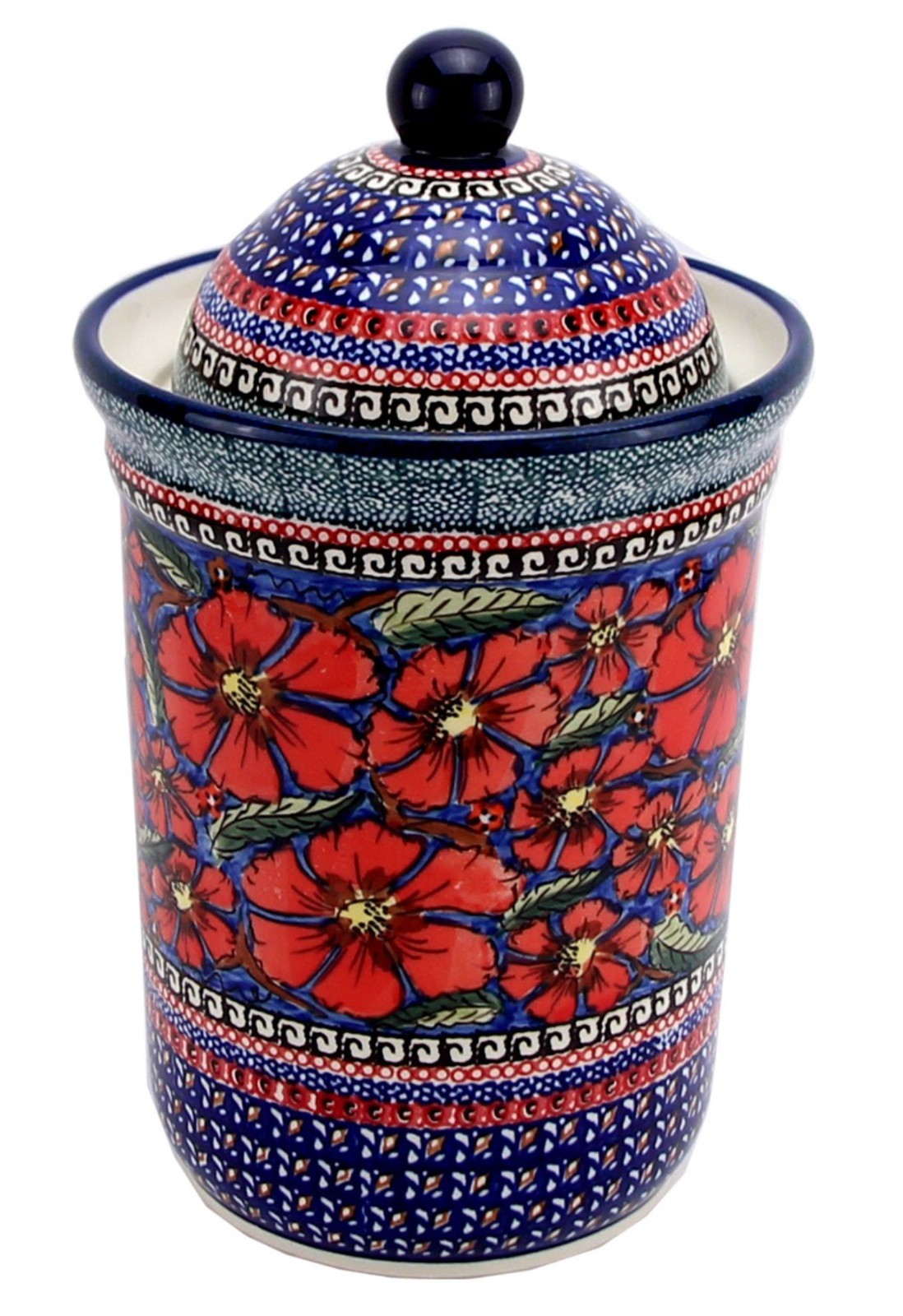 Polish Pottery Market Kitchen Canister by Zaklady Poland – 80 oz. – Unikat