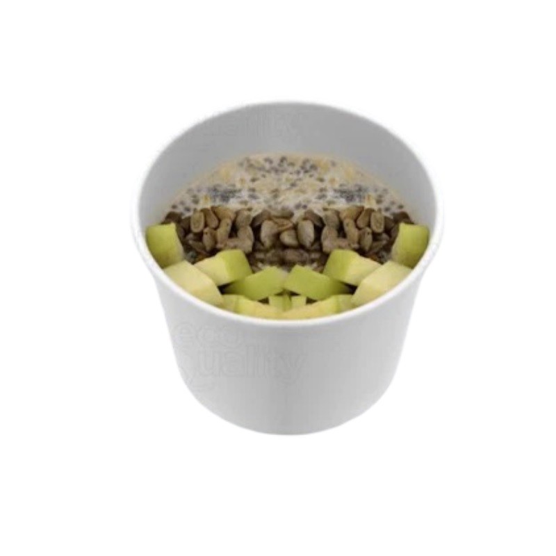 500 Paper Food Containers 8 oz for Hot / cold food Disposable food boxes to go