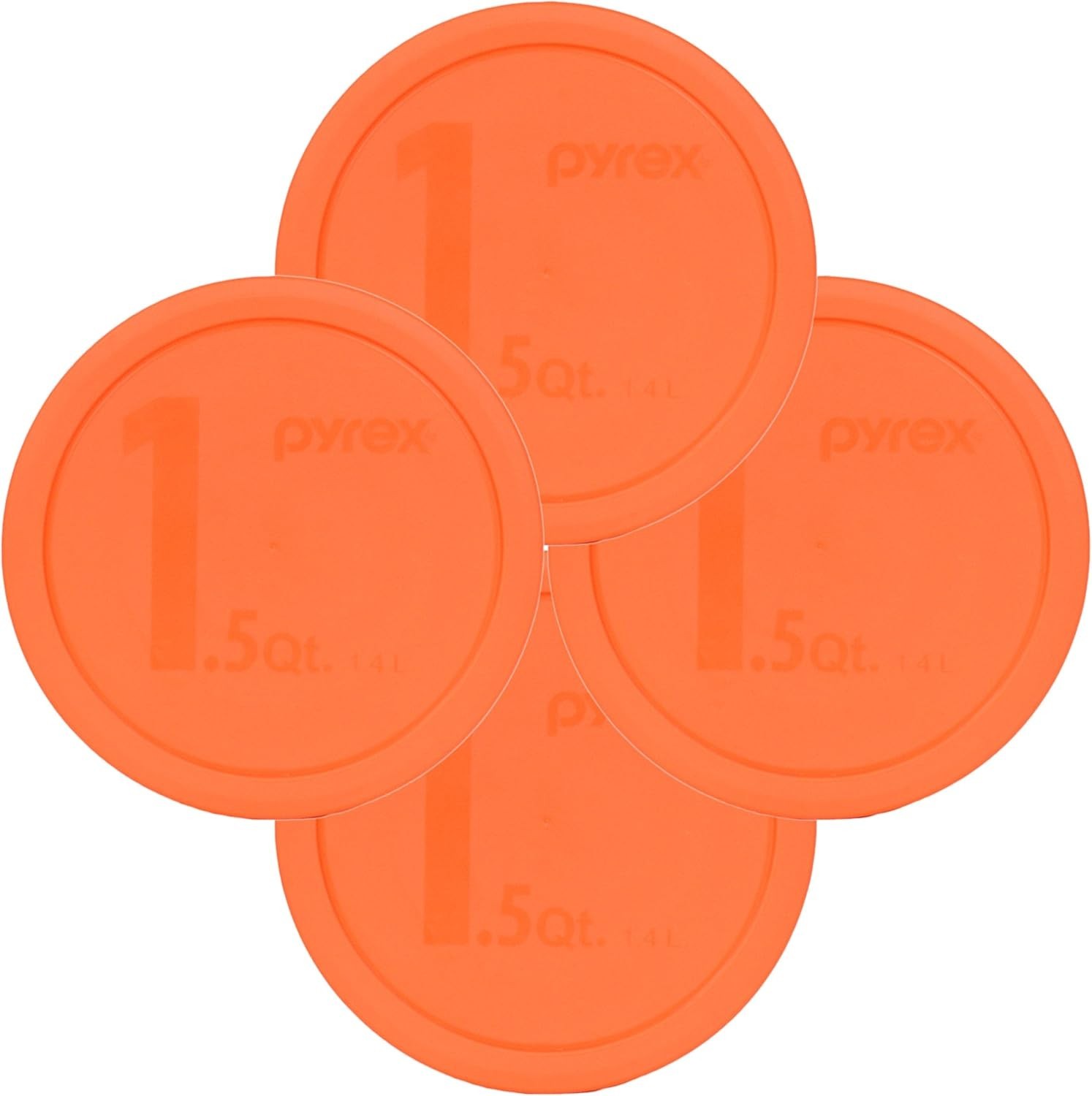 323-PC 1.5qt Orange Food Storage Replacement Lid 4-Pack –